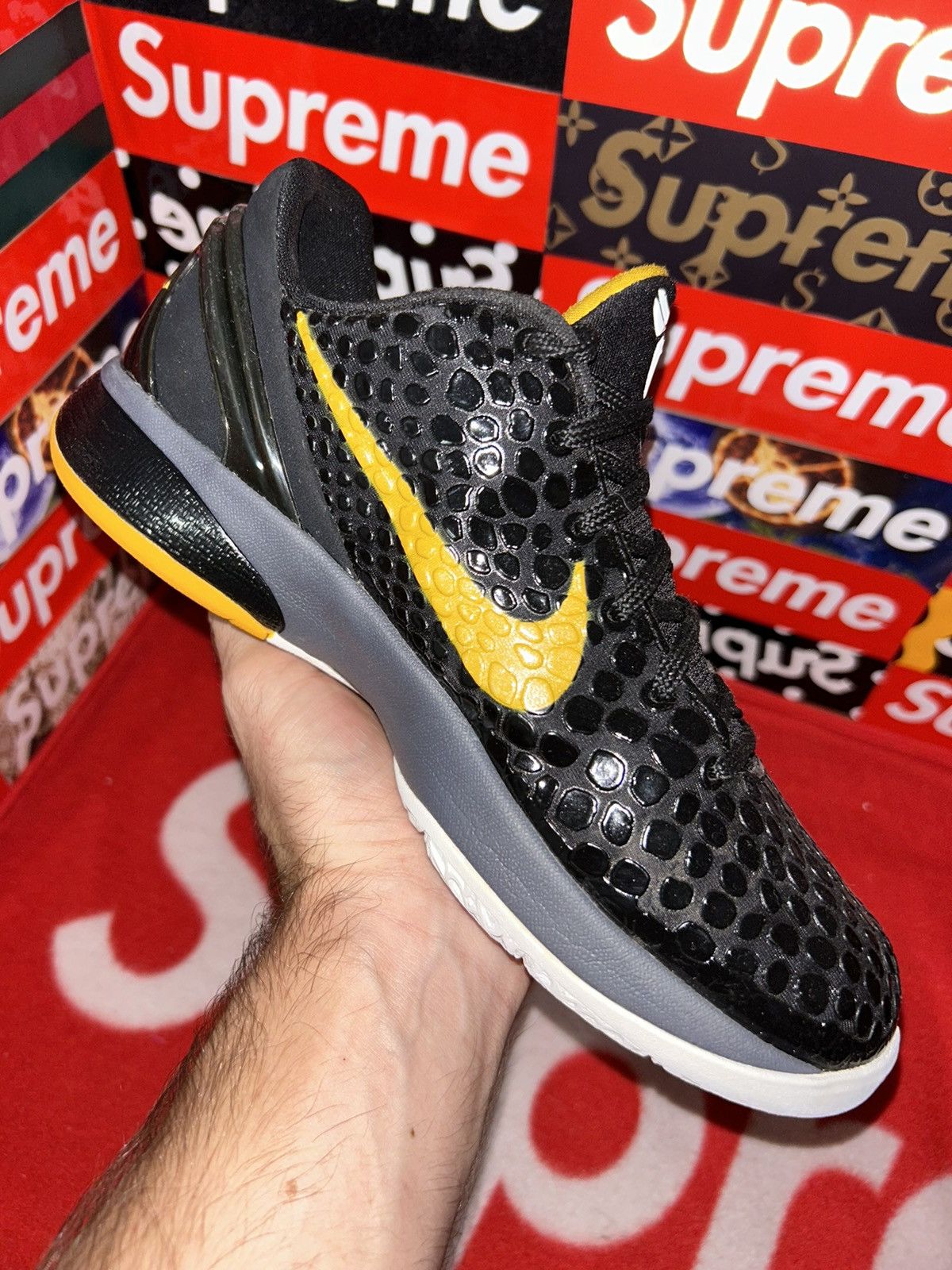 Nike Nike Kobe 6 GS 'Black Del Sol' 429913 001 size 5.5y Size US 5.5 / EU 38 - 7 Thumbnail