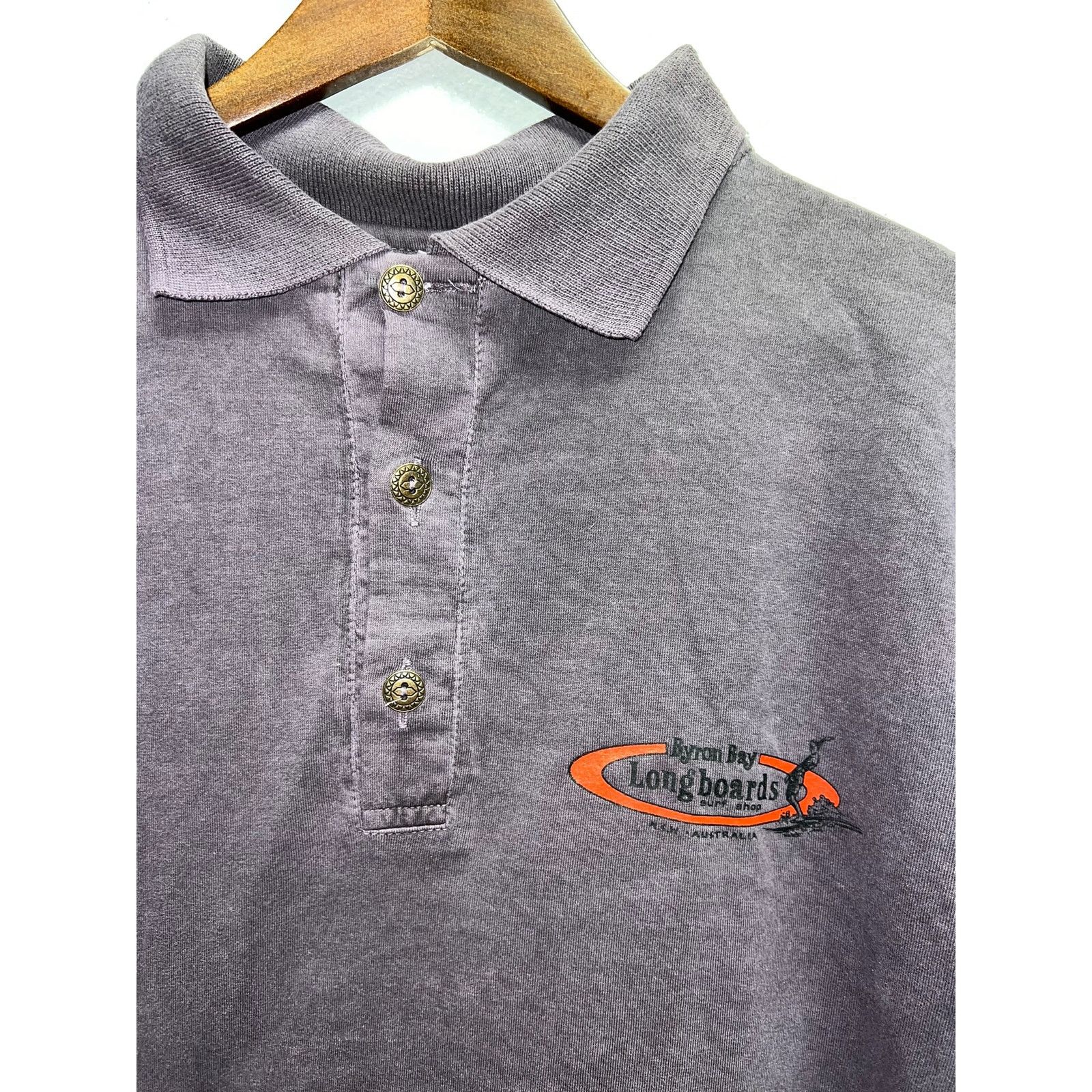 Vintage Vintage Wahoo Surf Shirt Polo Byron Bay Longboards Australia Size US L / EU 52-54 / 3 - 2 Thumbnail