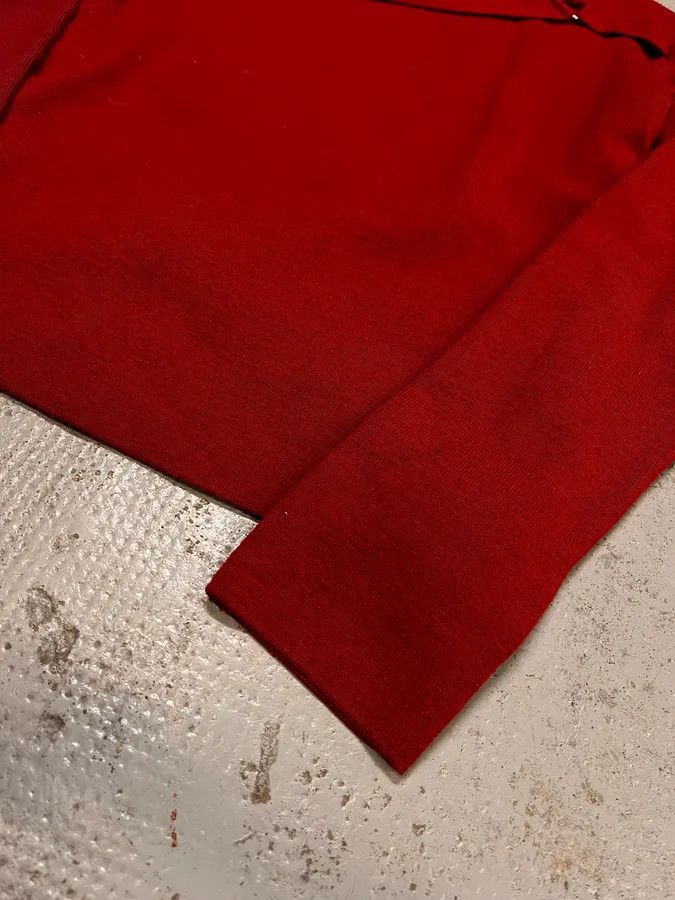 Moschino Moschino Wool Wrap Bondage Strap Red Sweater Size US S / EU 44-46 / 1 - 6 Thumbnail