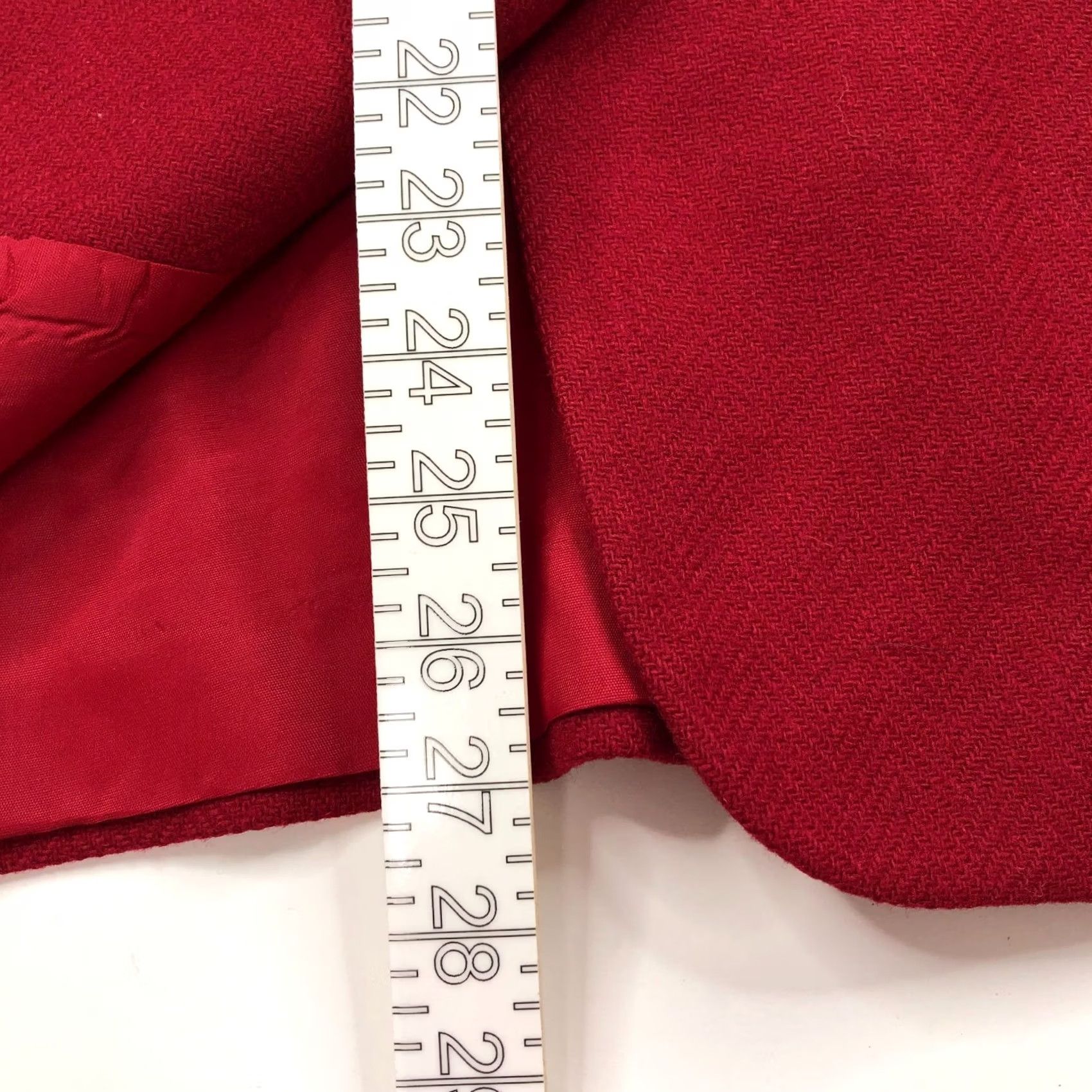 Lands' End Lands' End Blazer Jacket Herringbone Dark Red 100% Wool Two Button Petite 10P Women Summer/Multi-Season Casual/Business Size L / US 10 / IT 46 - 7 Thumbnail
