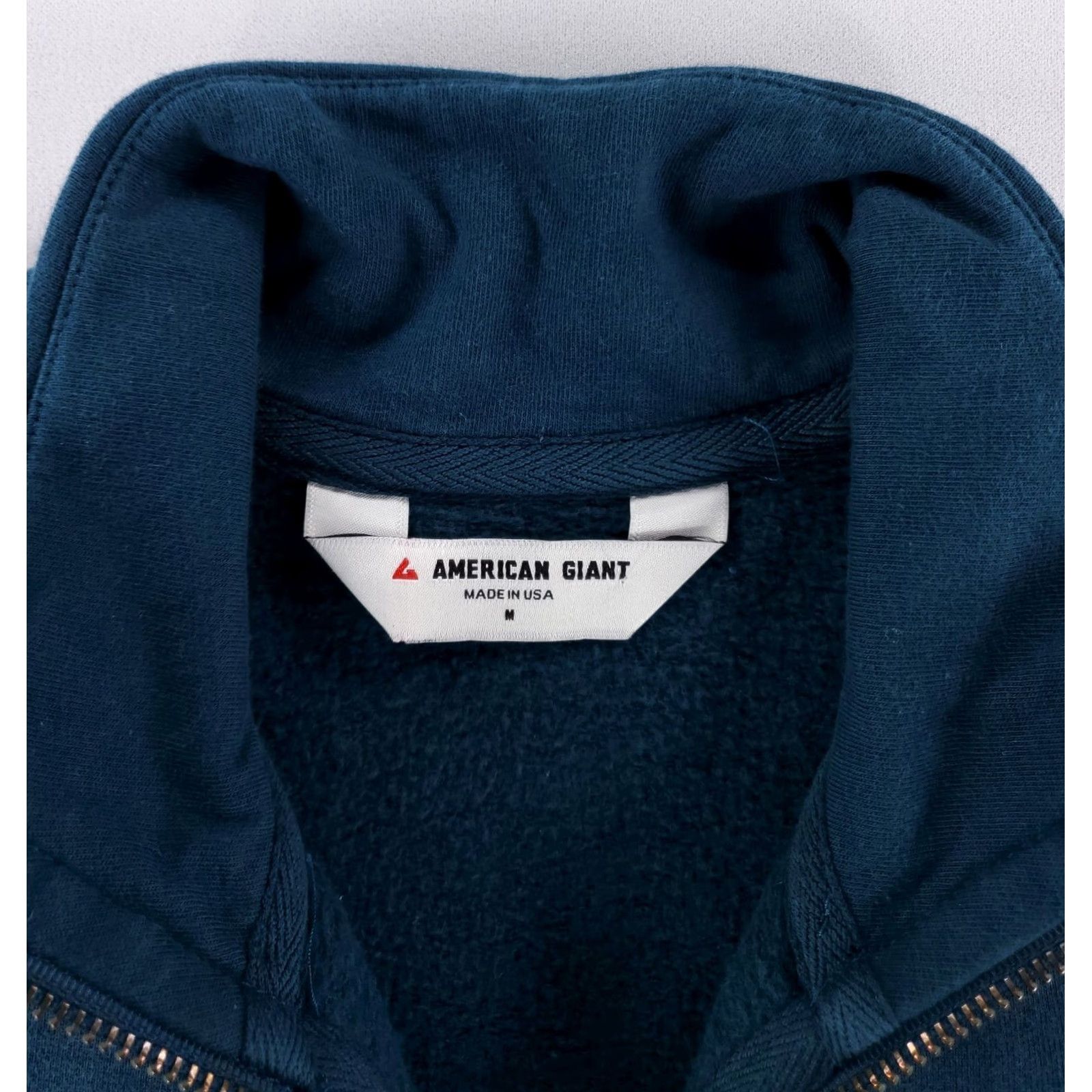 Vintage American Giant Full Zip Jacket Sweatshirt Windbreaker Blue Mens M Size US M / EU 48-50 / 2 - 3 Thumbnail