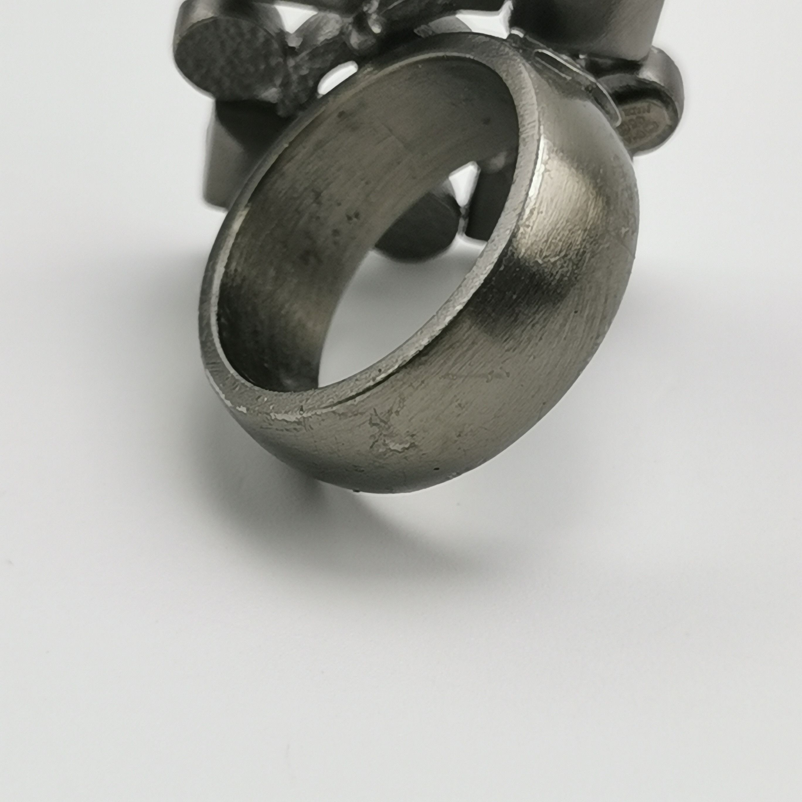 Chanel Chanel Crystal Double C Logo Ring Size 15 -z2505 Size ONE SIZE - 6 Thumbnail