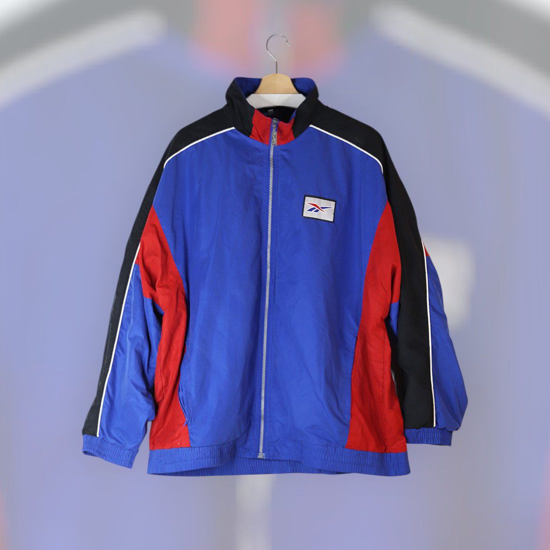 Reebok Vintage Reebok Windbreaker 90s Sportswear Size US L / EU 52-54 / 3 - 1 Thumbnail