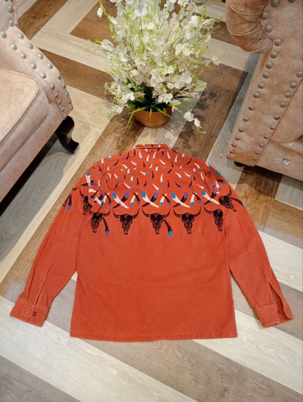 Toyo Enterprises INDIAN by TOYO ENTERPRISES NATIVE AMERICAN CORDUROY SHIRT Size US L / EU 52-54 / 3 - 9 Thumbnail