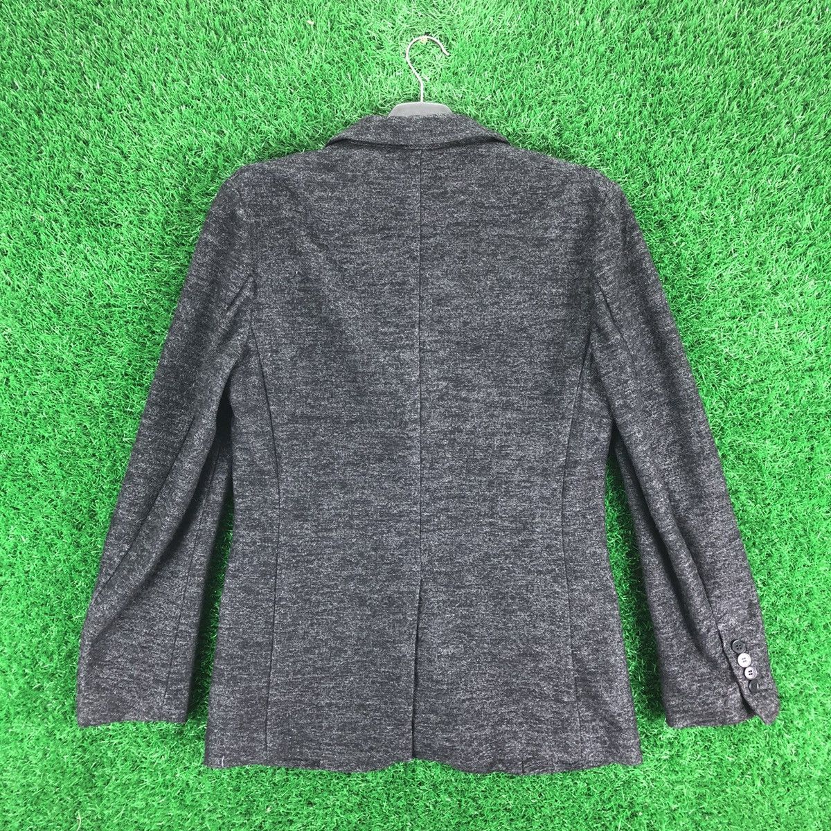 agnes b. Vintage 90's Agnes B Homme Paris Wool Coat Jacket Size S / US 4 / IT 40 - 4 Thumbnail