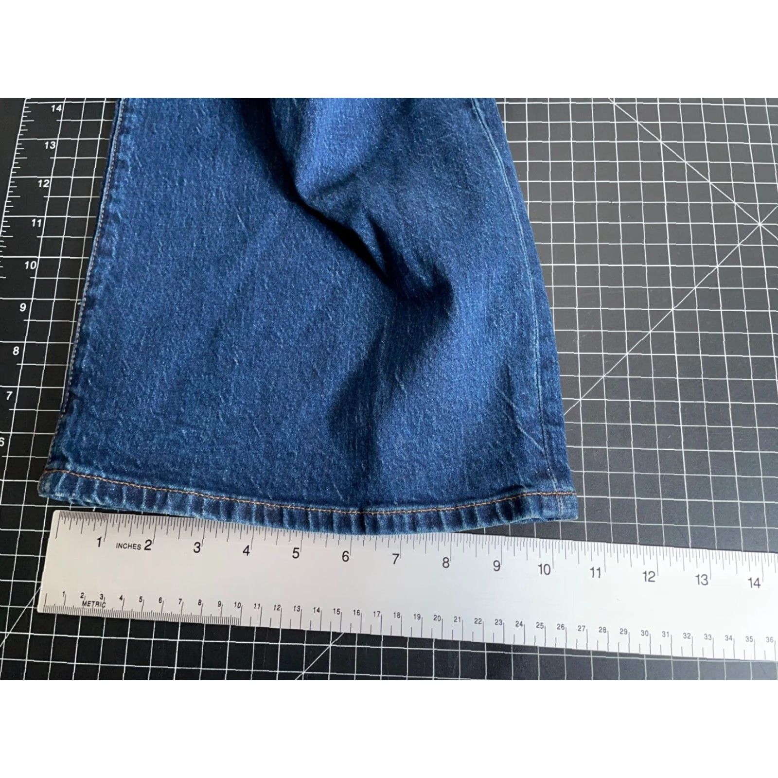 J.Crew VINTAGE J.Crew Wide Leg Jeans Women’s 38 Waist 32 Inseam Blue Denim High Rise Stretch Retro Size 26" / US 2 / IT 38 - 7 Thumbnail