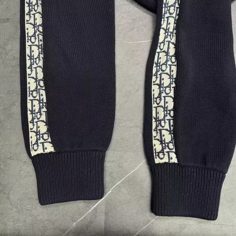 Dior DIOR Black and White Knitted Sweater XL-2505 Size US XL / EU 56 / 4 - 5 Thumbnail