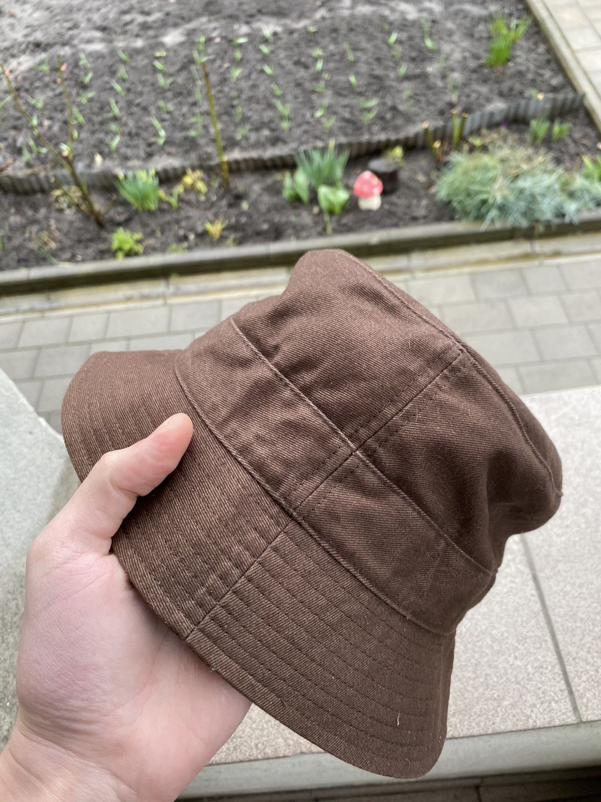 Nike × Vintage Nike vintage bucket hat swoosh brown 90s Size ONE SIZE - 4 Thumbnail