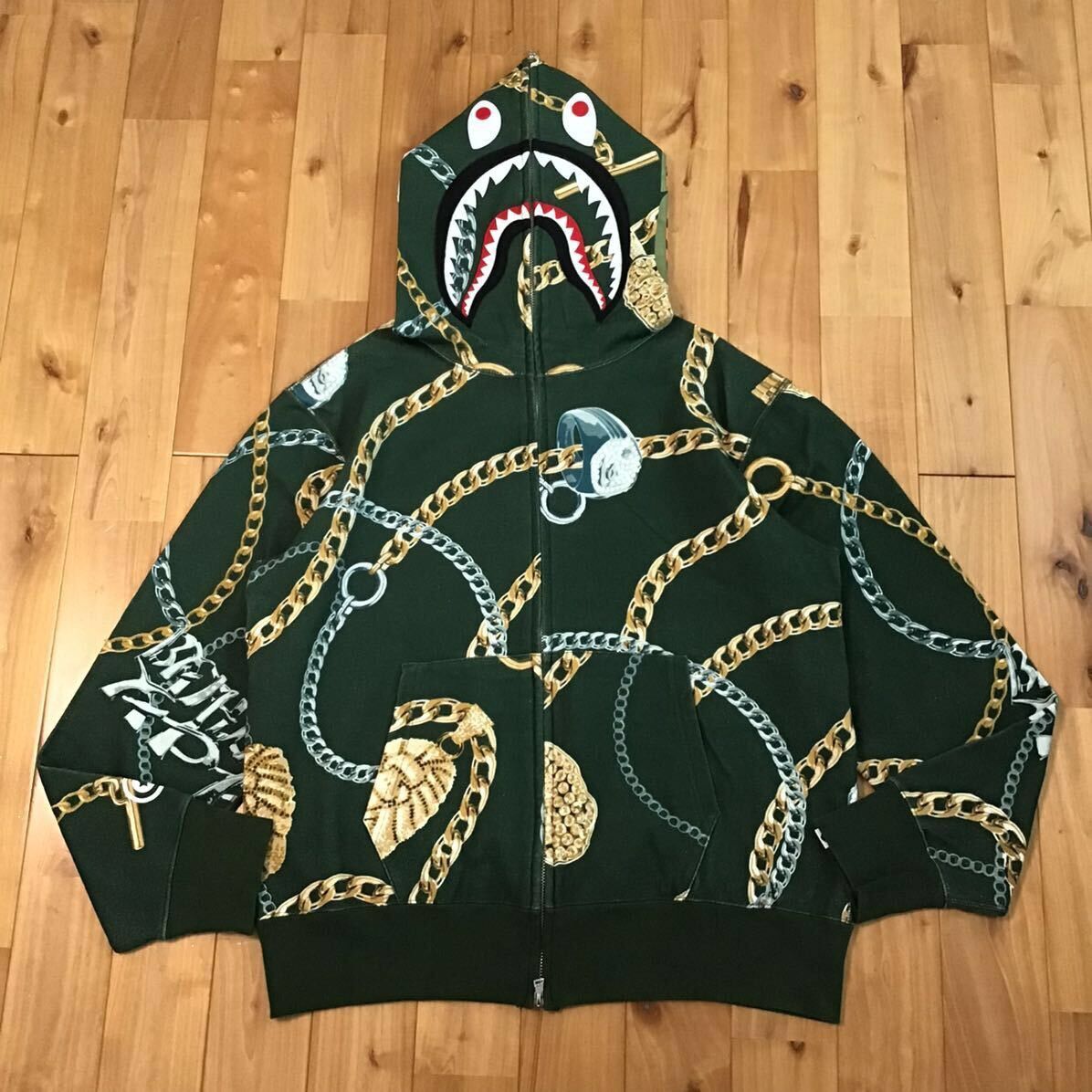 Bape BAPE JEWELS SHARK FULL ZIP HOODIE a bathing ape Size US L / EU 52-54 / 3 - 1 Thumbnail