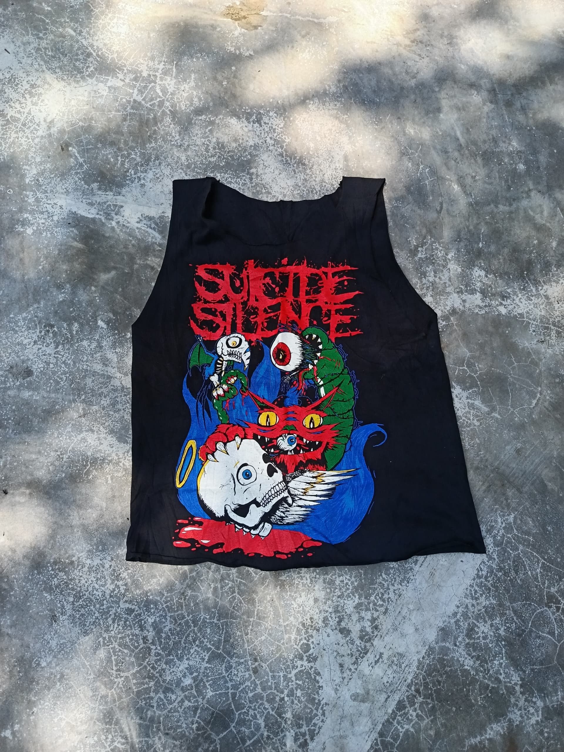 Suicide silence tank top cat eyes