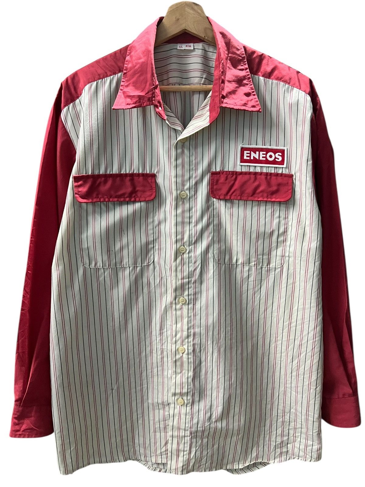Japanese Brand Vintage Eneos Button Up Long Sleeve Shirt Size US L / EU 52-54 / 3 - 1 Thumbnail