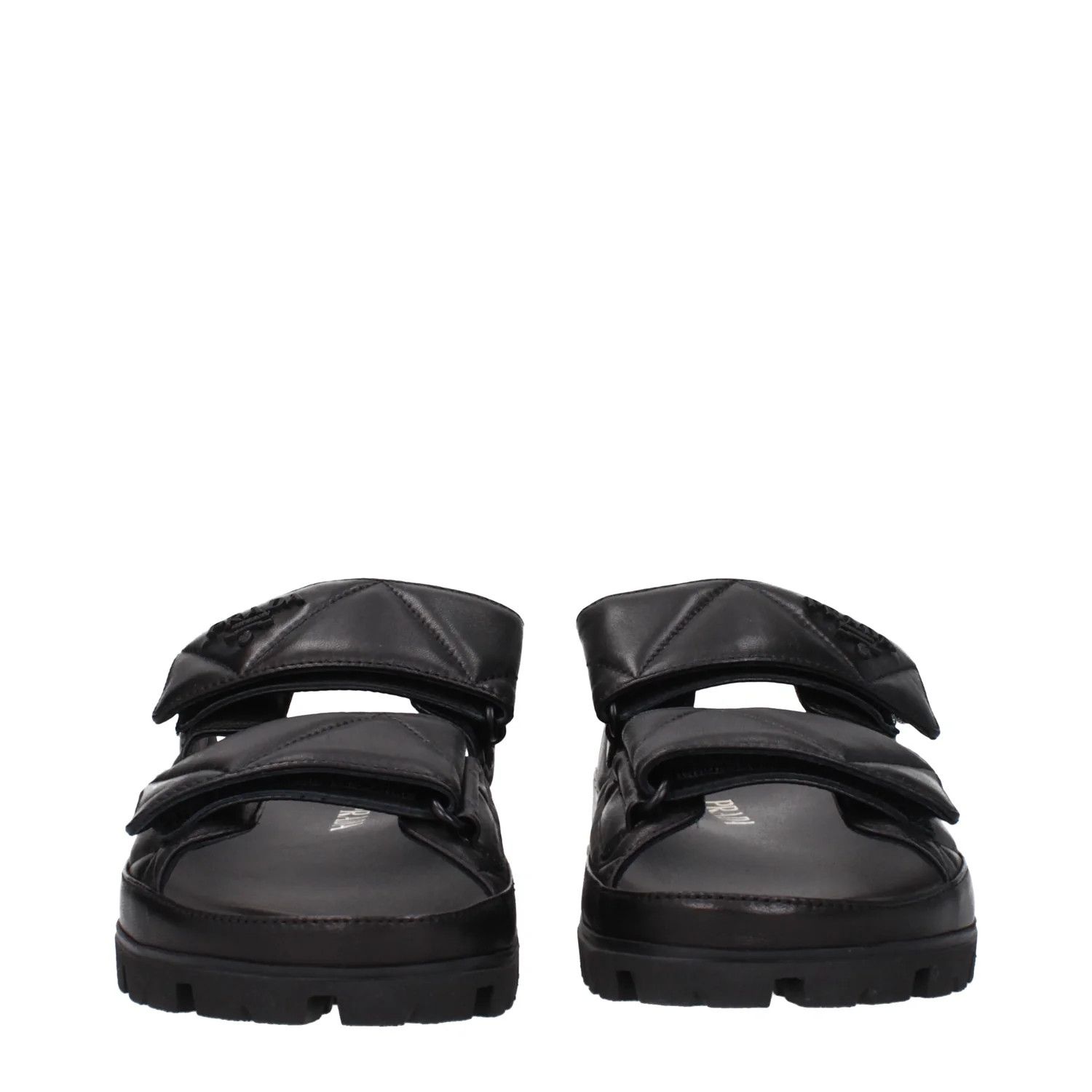 Prada ob1o1e1124 Leather Slippers in Black Size US 5.5 / IT 35.5 - 3 Thumbnail