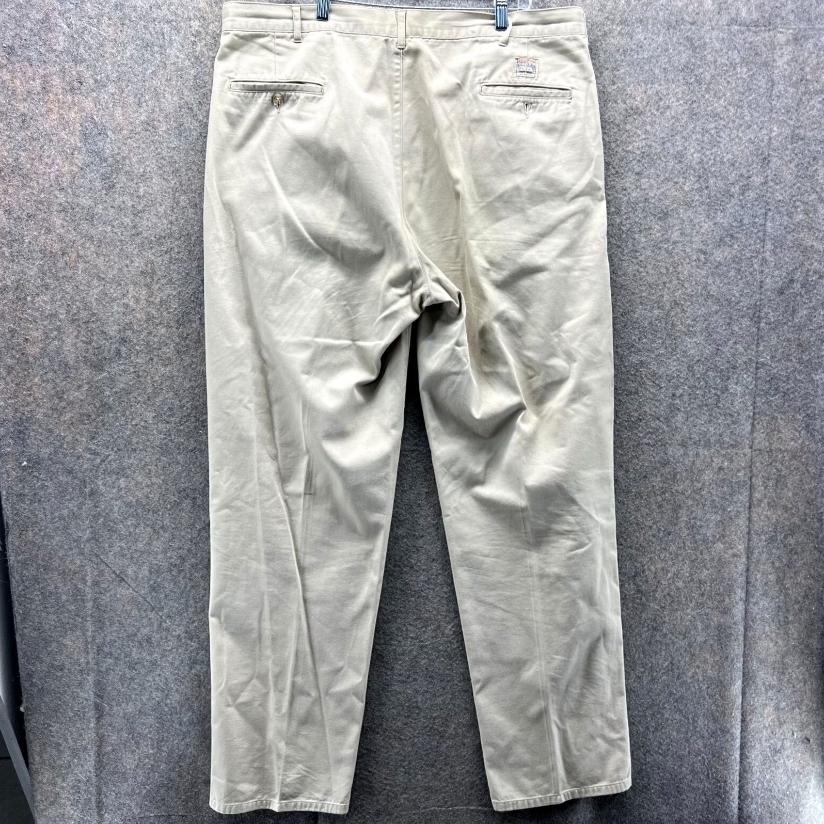 Polo Ralph Lauren VINTAGE Polo Ralph Lauren Pants Dress Men 36x30 Khaki Beige Pleated Straight 36 in Inseam 30in Size US M / EU 48-50 / 2 - 2 Thumbnail