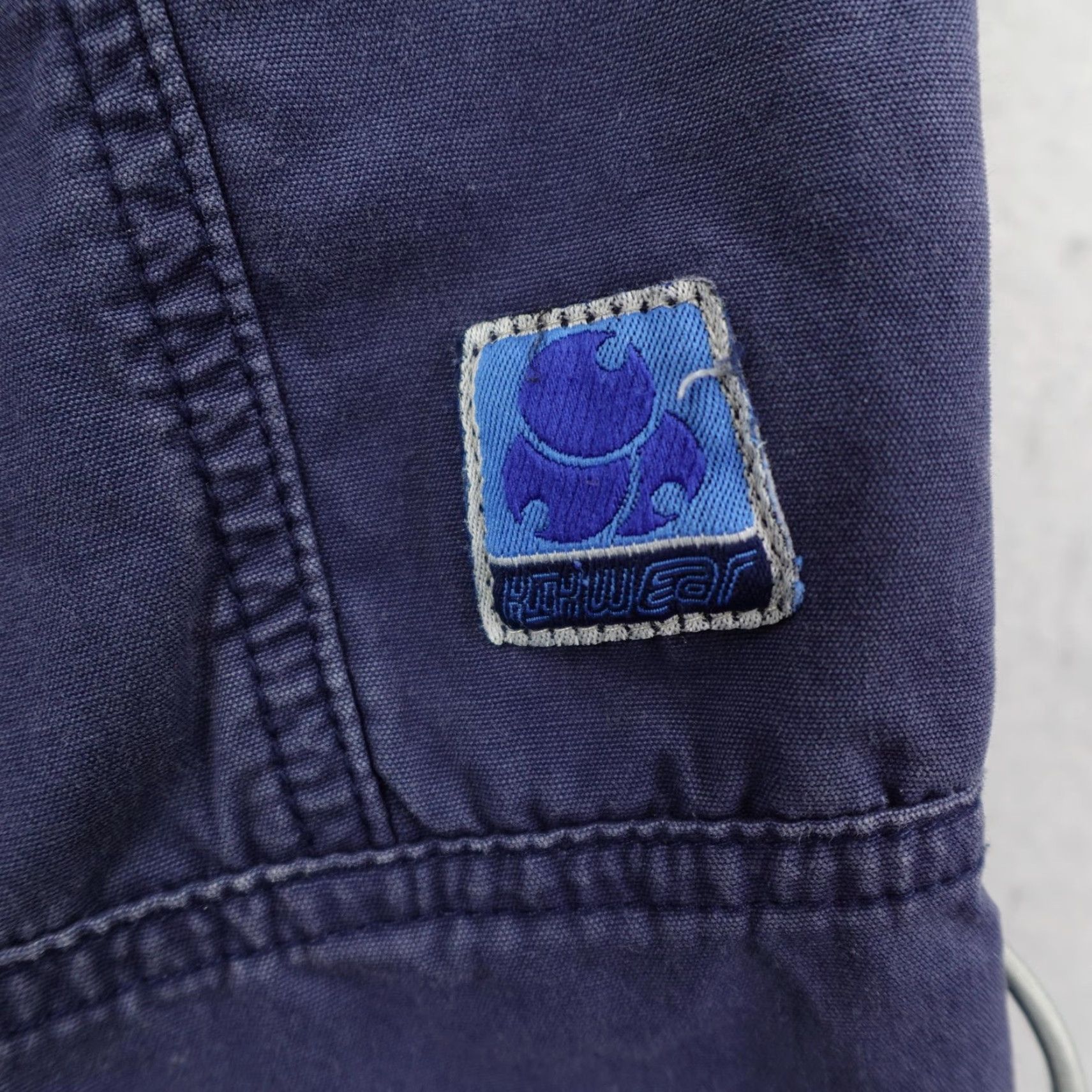 Vintage VINTAGE Kikwear Cargo Shorts 32 Men Blue 90s Grunge Skater Baggy Inseam 12" Relaxed Comfort Wear Mens Size US 32 / EU 48 - 7 Thumbnail