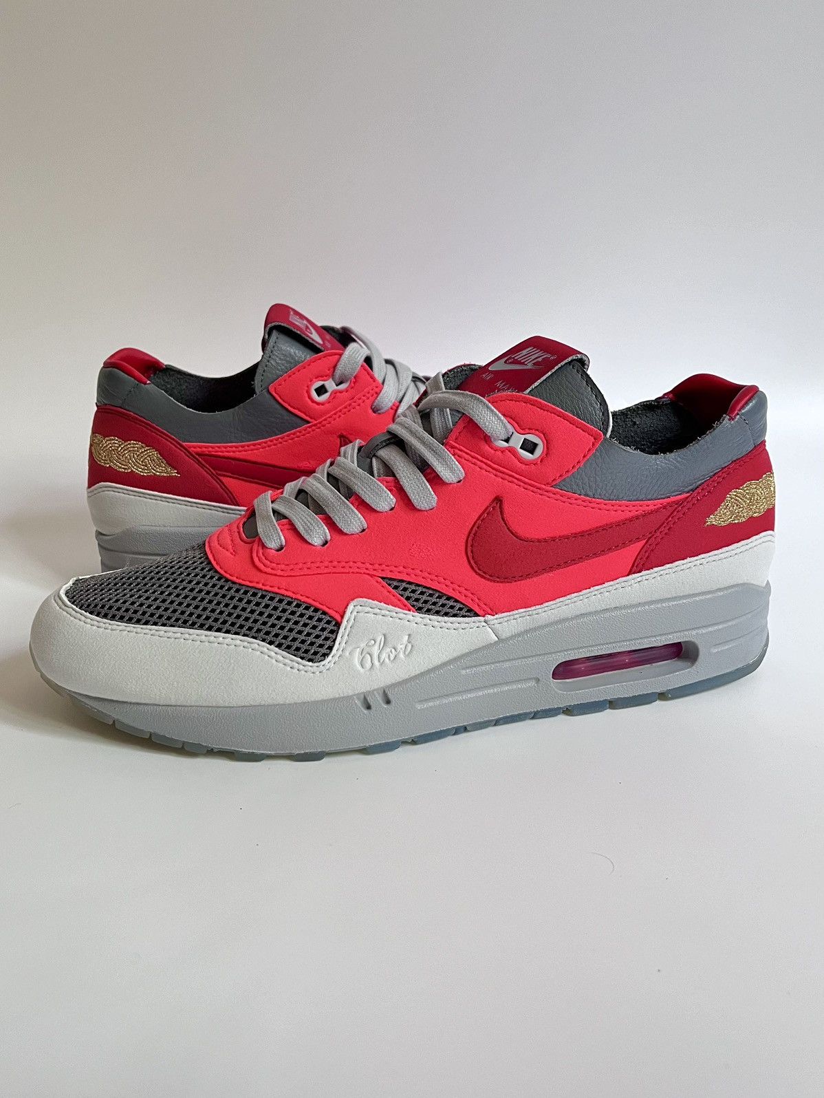 CLOT × Nike Nike Air Max 1 X CLOT “Solar Red” Size US 10 / EU 43 - 1 Thumbnail