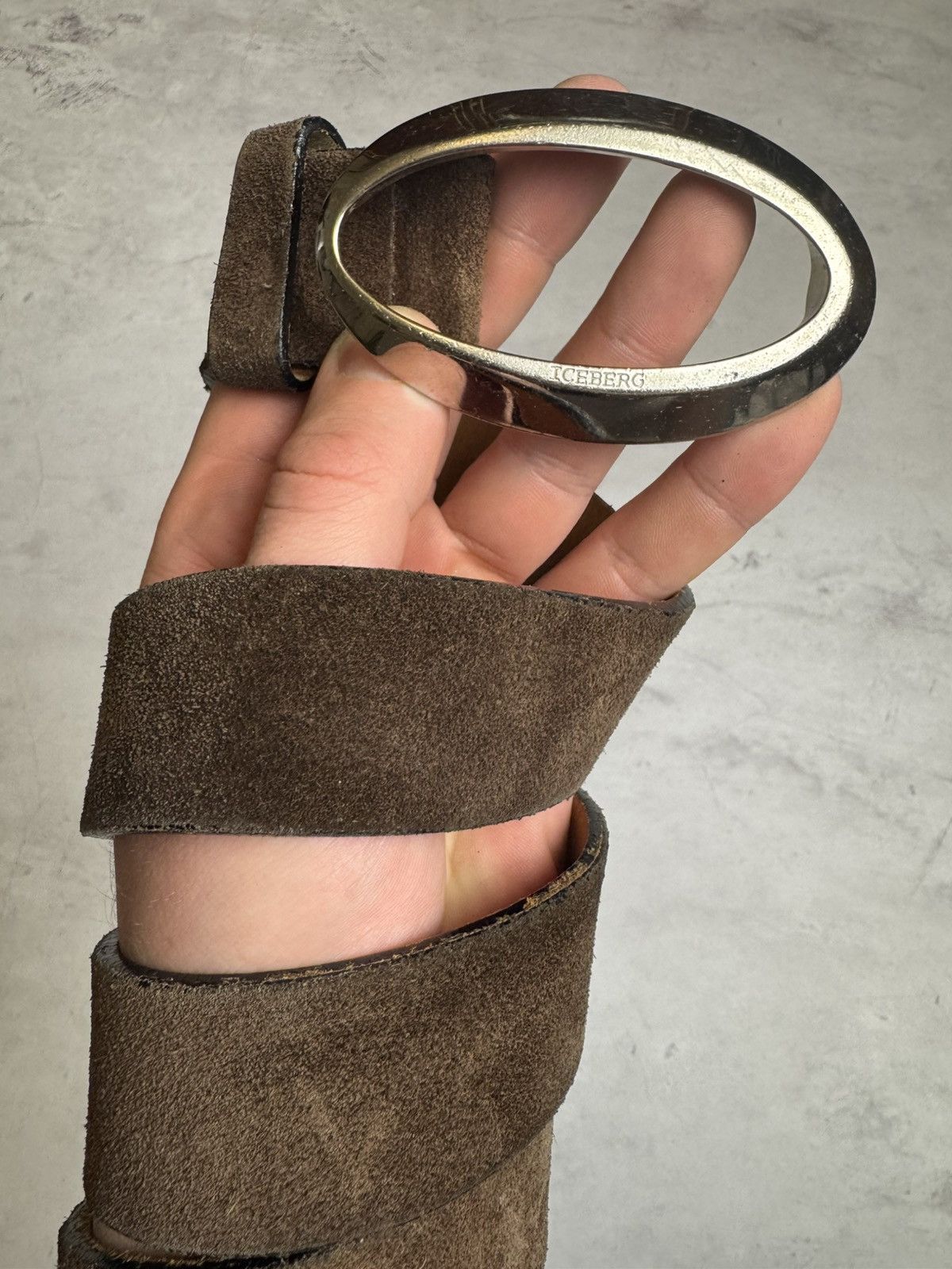 Iceberg × Vintage Iceberg Belt Leather Brown Rare Vintage Size ONE SIZE - 2 Thumbnail