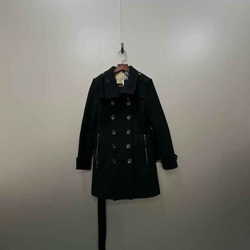 Burberry Burberry Black Cotton Long Coat for Women Size ONE SIZE - 1 Thumbnail