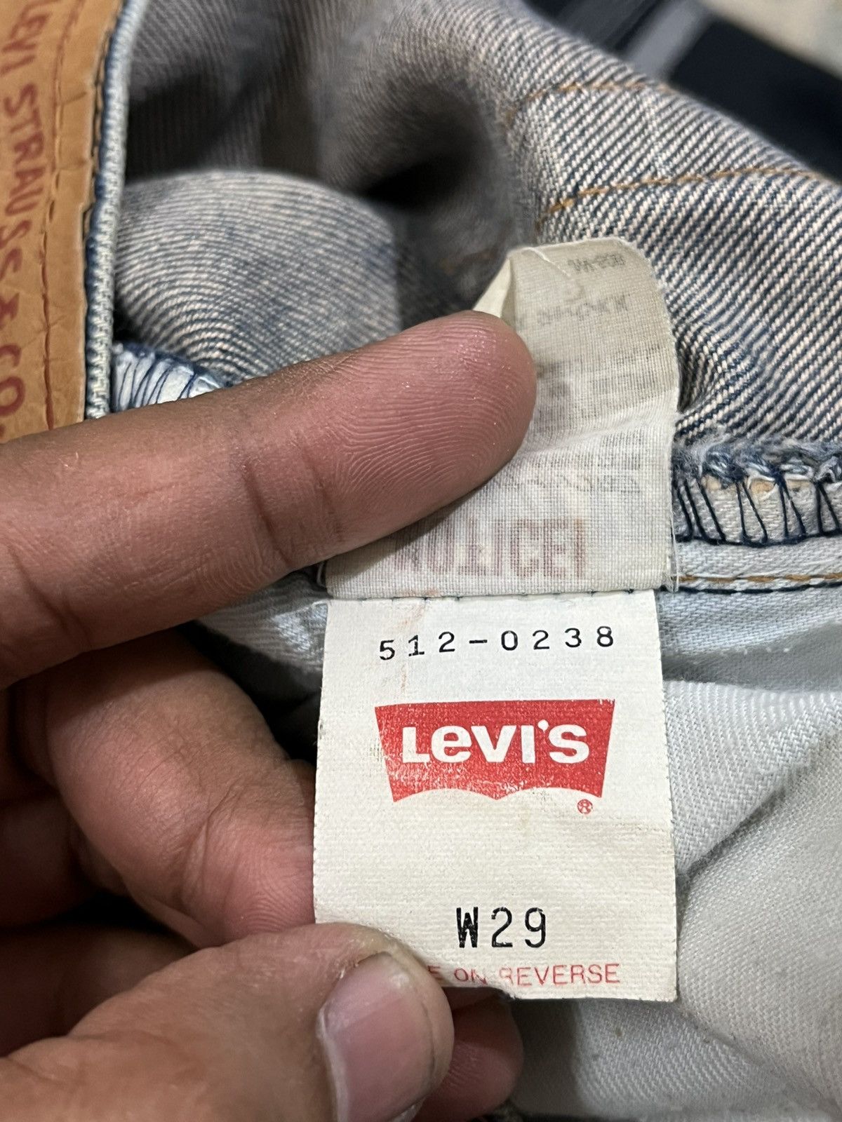 LVC × Levi's × Levi's Vintage Clothing Vintage Levi’s 512-0217 Faded Distressed Denim Size US 29 - 7 Thumbnail