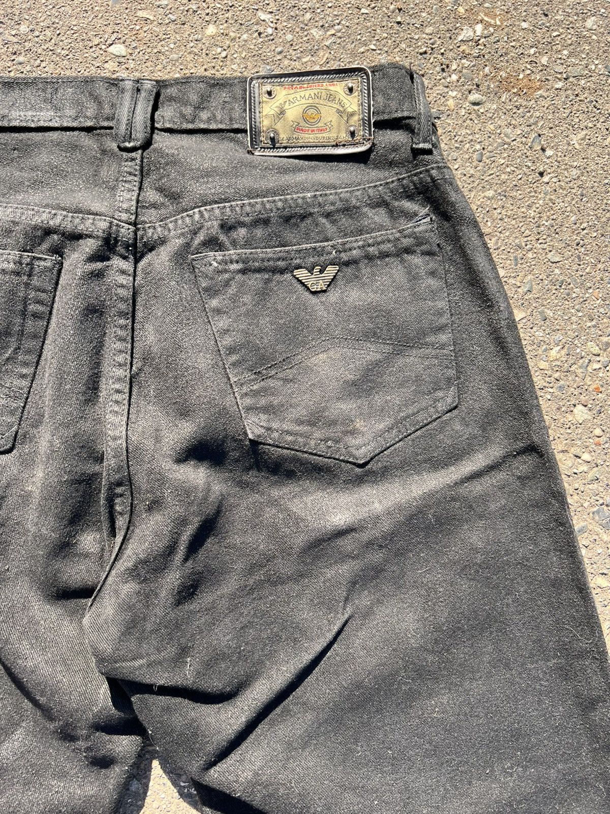 Vintage NovocentoNovantanove “rmani” flared heavy waxed jeans Size US 34 / EU 50 - 7 Thumbnail
