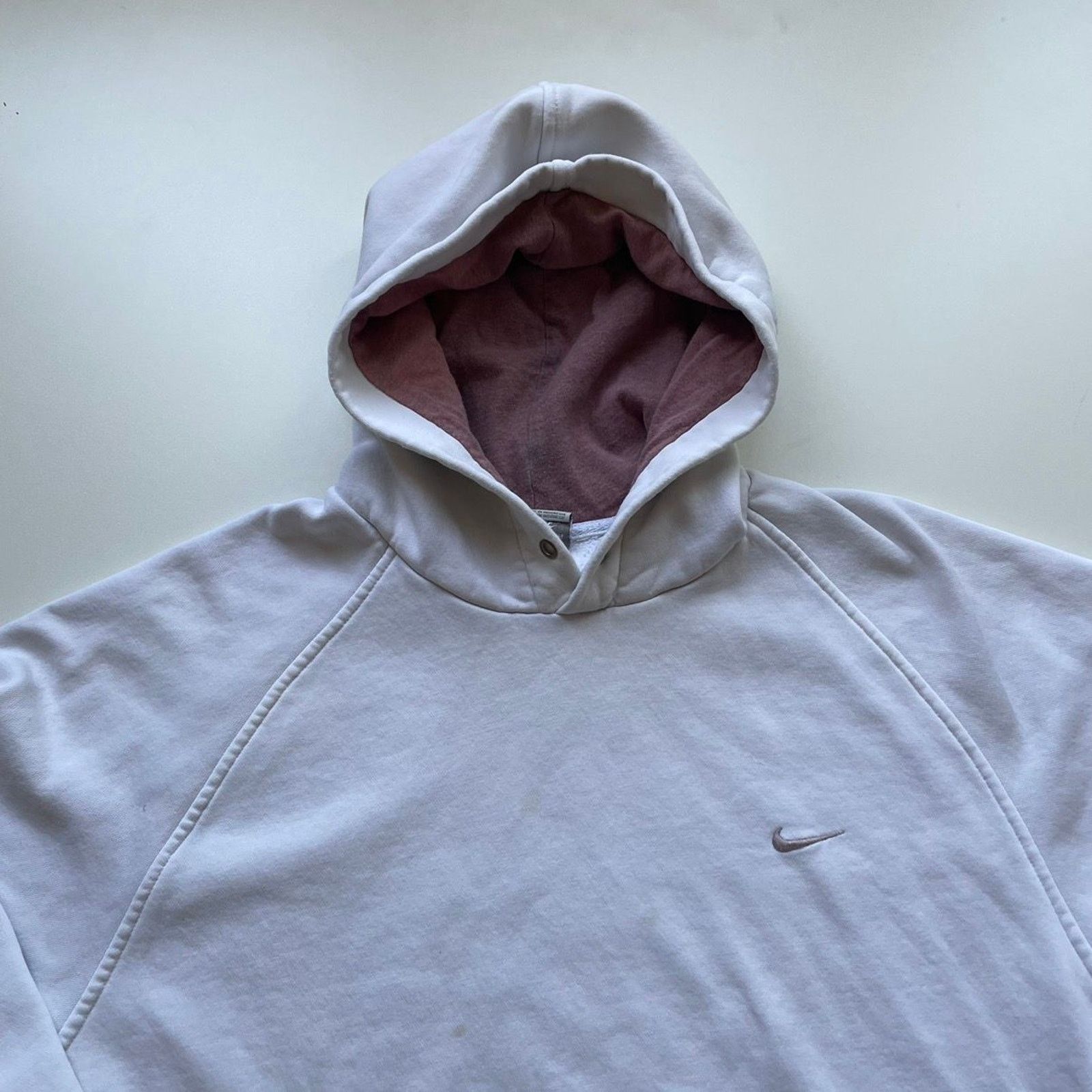 Nike Vintage Nike Sportswear Swoosh Y2K Hoodie XL Boxy White Rare Size US L / EU 52-54 / 3 - 2 Thumbnail