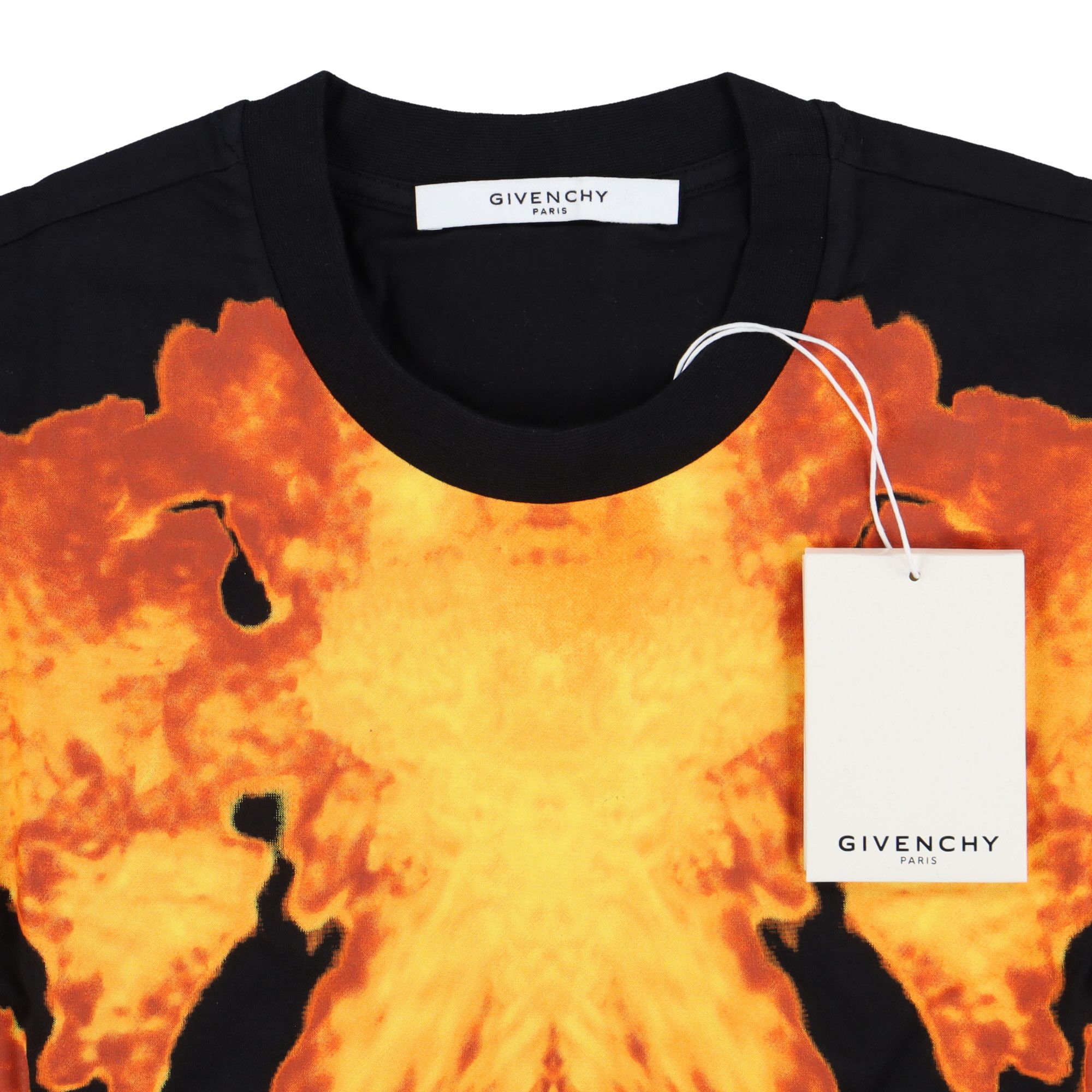 Givenchy Black Abstract Flame Print Oversized T-shirt Size US XXS / EU 40 - 5 Thumbnail