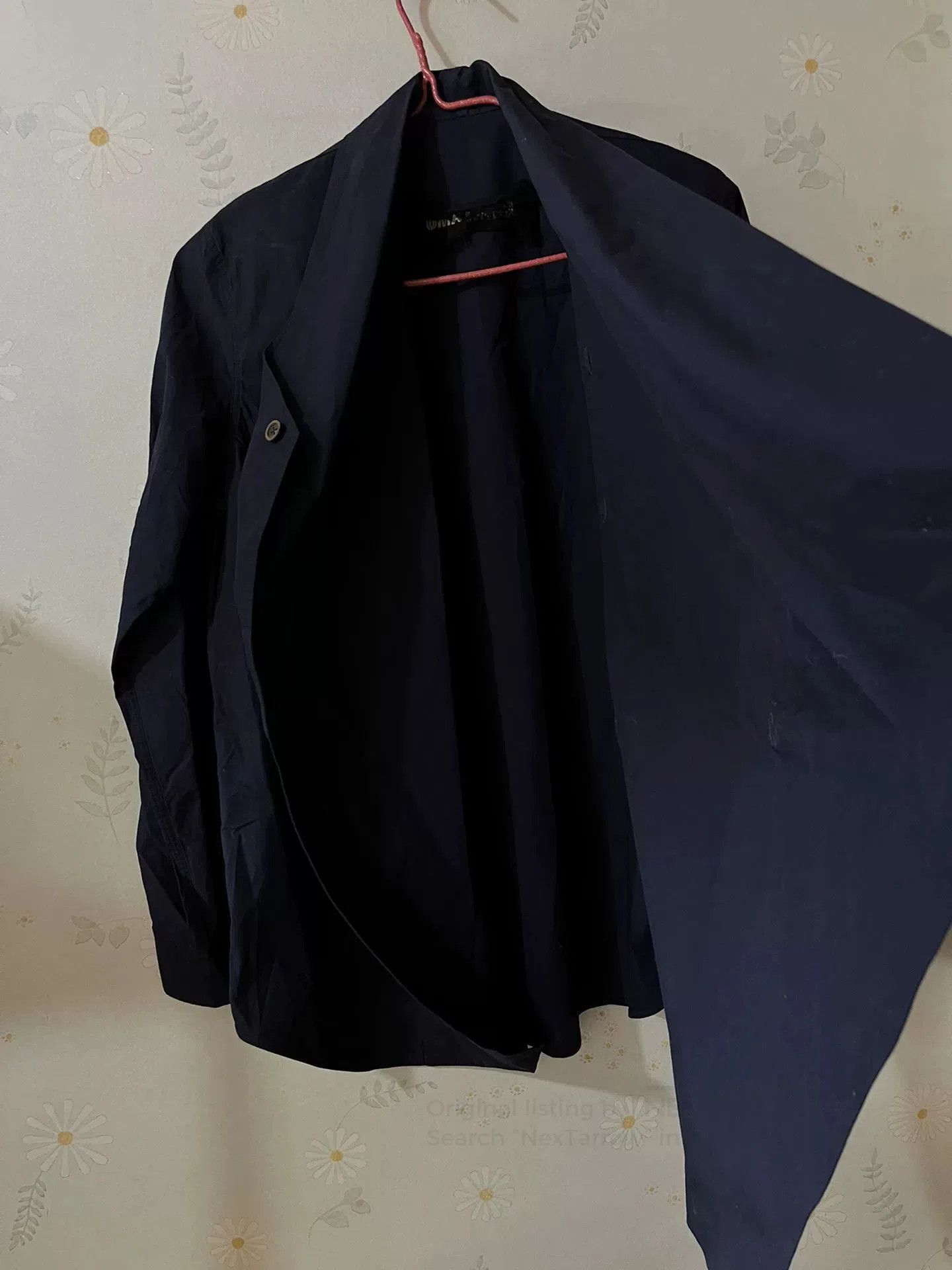 Uma Wang UMA WANG Deep Blue Long-Sleeve Shirt. Size S / US 4 / IT 40 - 4 Thumbnail