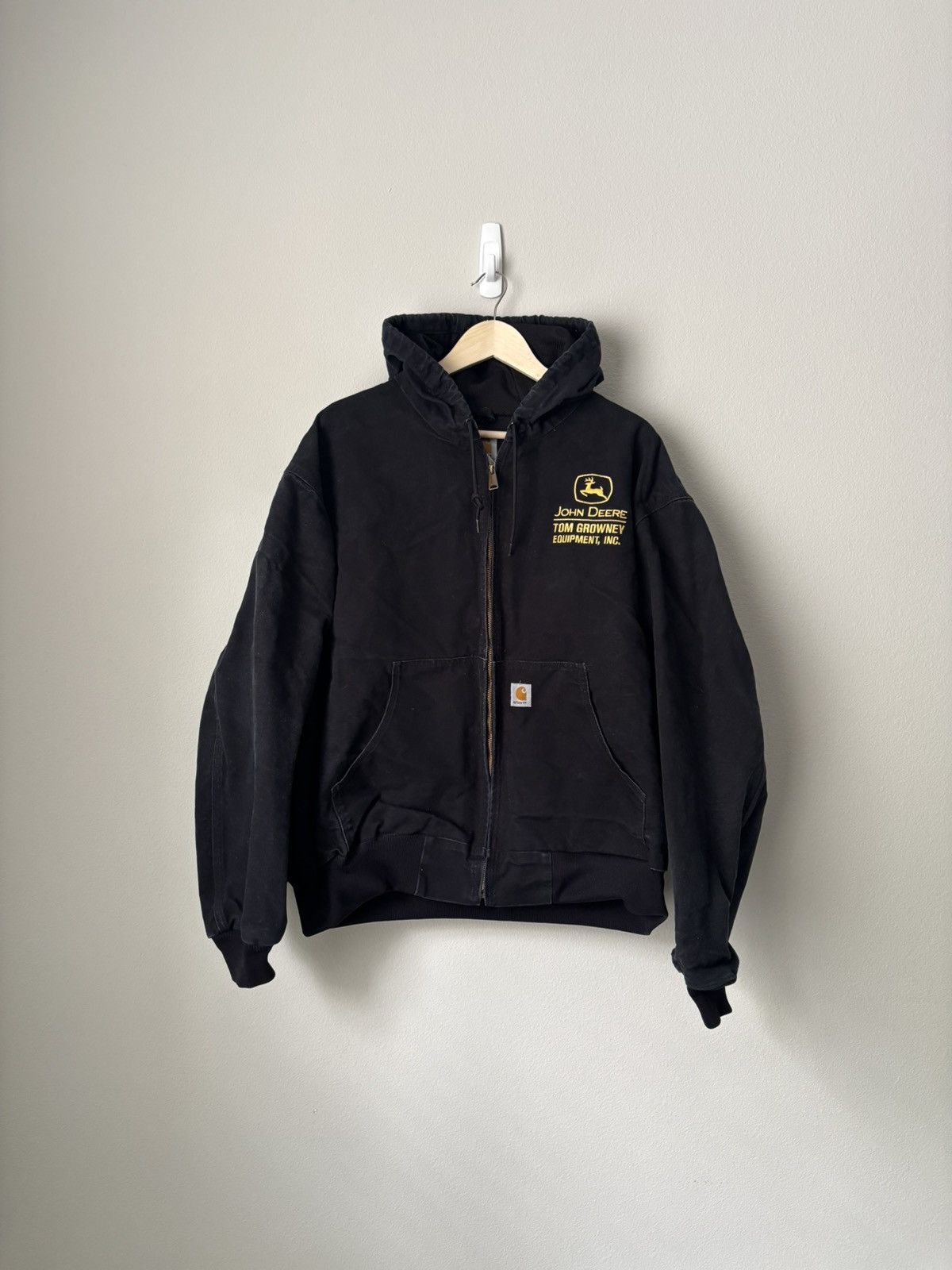 Carhartt Vintage Carhartt Black Hooded Jacket Size US XXL / EU 58 / 5 - 5 Thumbnail