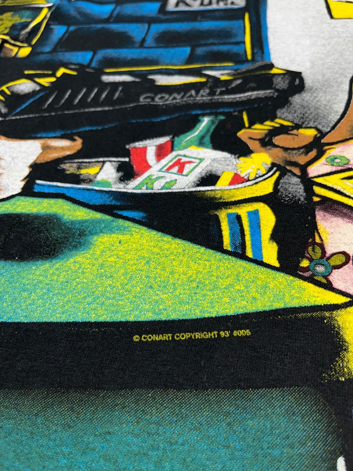 Rap Tees Vintage 1993 Conart All Over Print T-shirt Hip Hop Rap Tee Size US XL / EU 56 / 4 - 14 Thumbnail