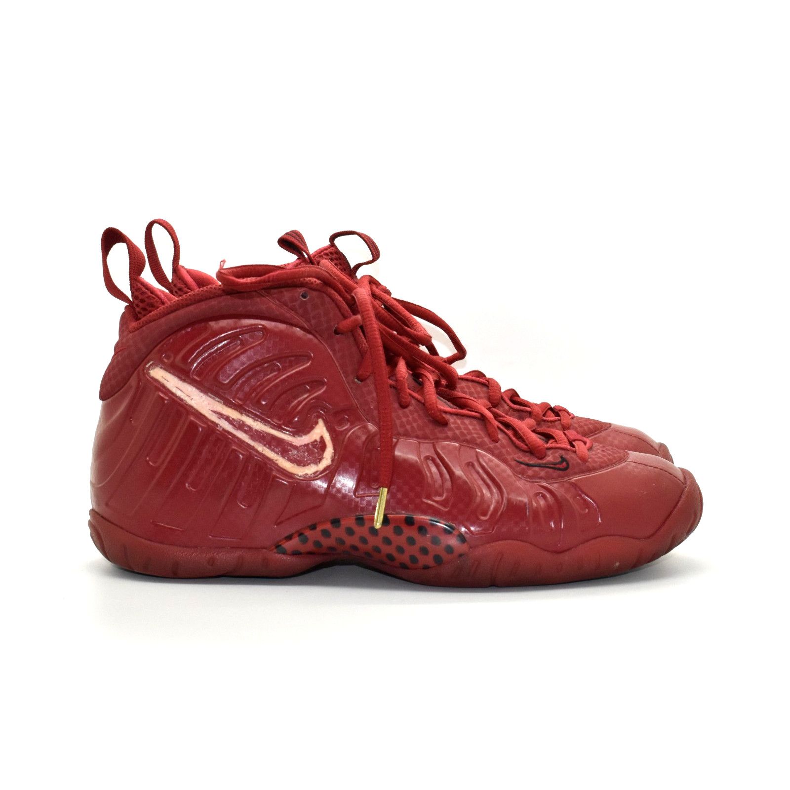 Nike NIKE Little Posite Pro GS Red/Black Shoes 644792-601 Size 6Y Size US 6 / EU 39 - 4 Thumbnail
