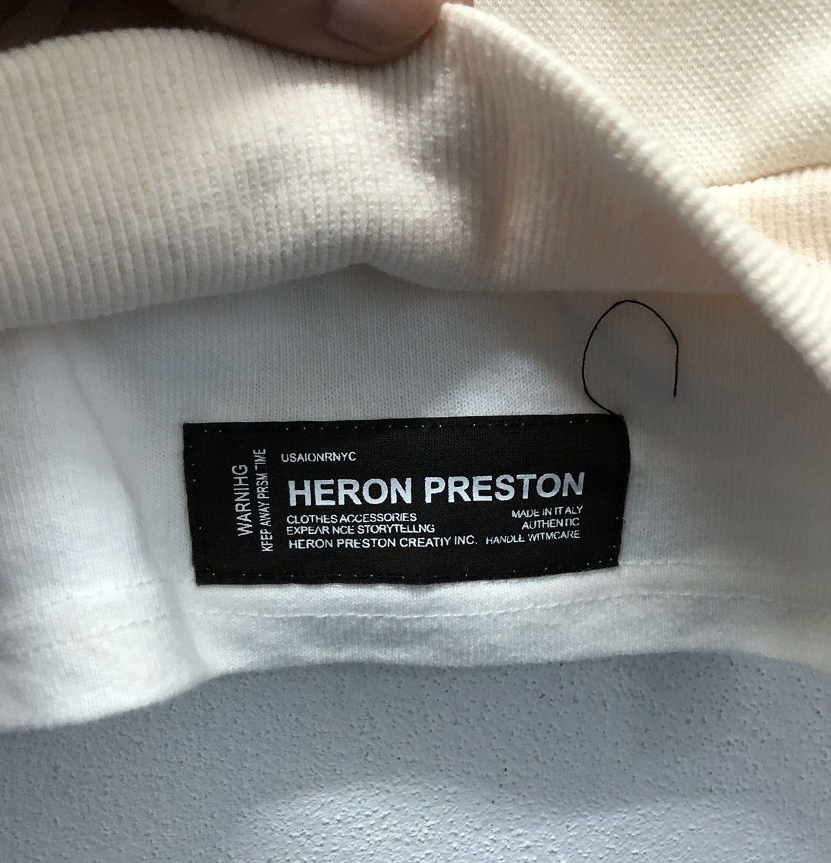 Vintage Vintage Geyisen Heron Preston Made In Italy Sweatshirt Size US M / EU 48-50 / 2 - 8 Thumbnail