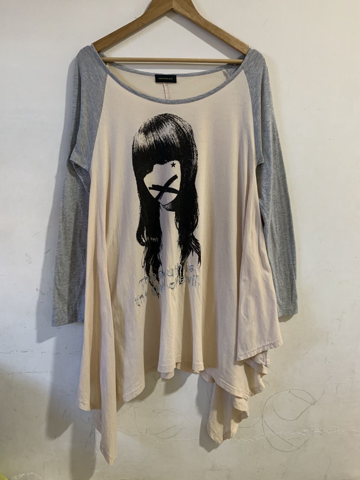Designer WORLD WIDE LOVE JAPAN BRAND "The Mouth Is The Gate Of Evil" Size US S / EU 44-46 / 1 - 1 Thumbnail