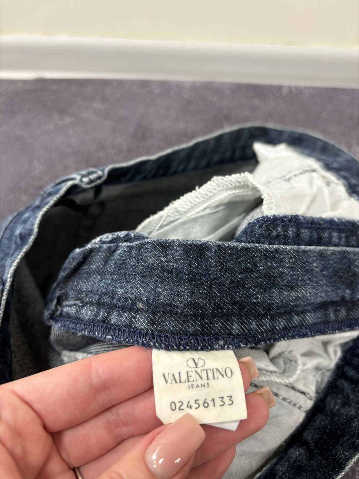 Valentino Vintage Valentino Women’s Blue Straight Fit Luxury Jeans Size 32" / US 10 / IT 46 - 17 Thumbnail