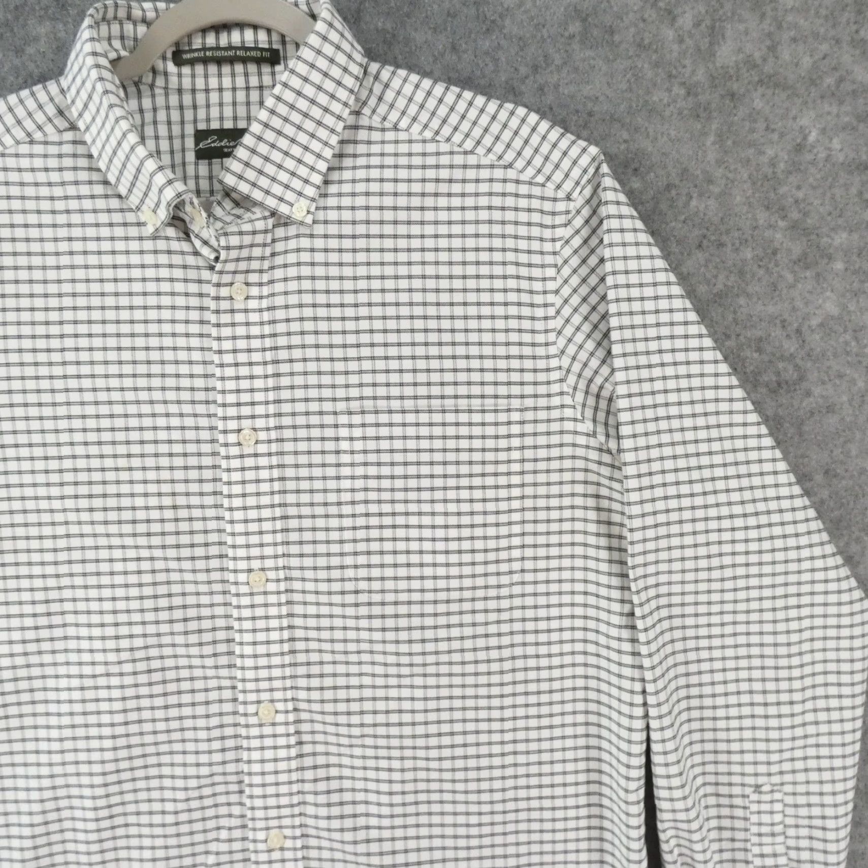 Eddie Bauer Eddie Bauer Shirt Mens Large L Long Sleeve Button Up Green White Check Size US L / EU 52-54 / 3 - 6 Thumbnail