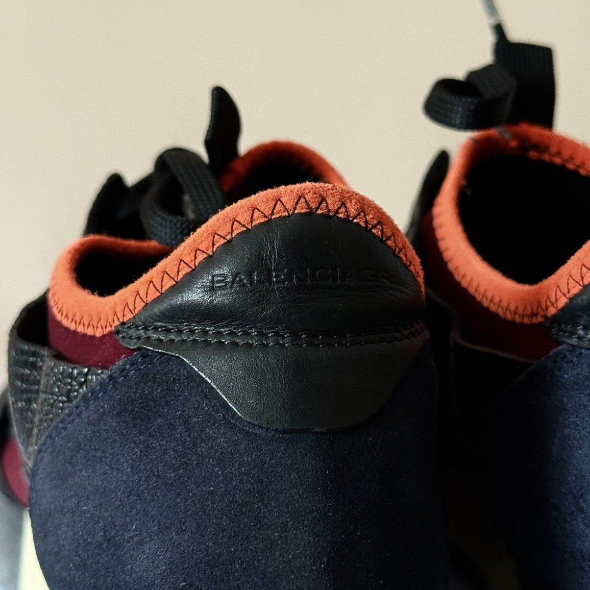 Balenciaga Balenciaga Race Runner Mesh Leather Drip Sneakers Shoes Y2K Size US 7 / IT 37 - 10 Thumbnail
