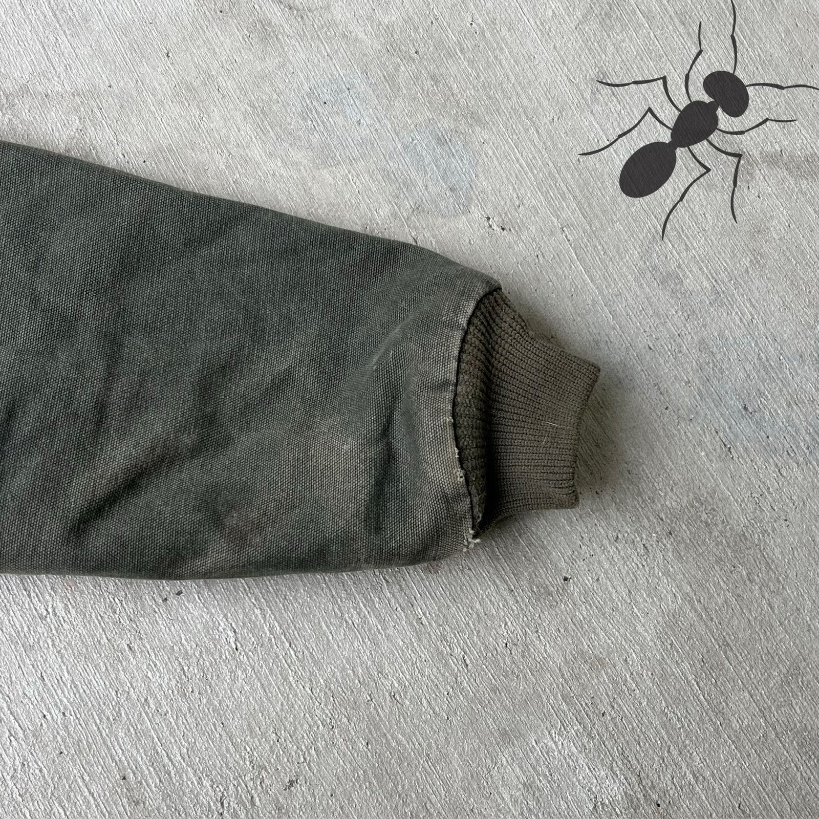 Carhartt × Vintage Carhartt YOUTH Y06 MOS green hooded work wear jacket Size US L / EU 52-54 / 3 - 11 Thumbnail