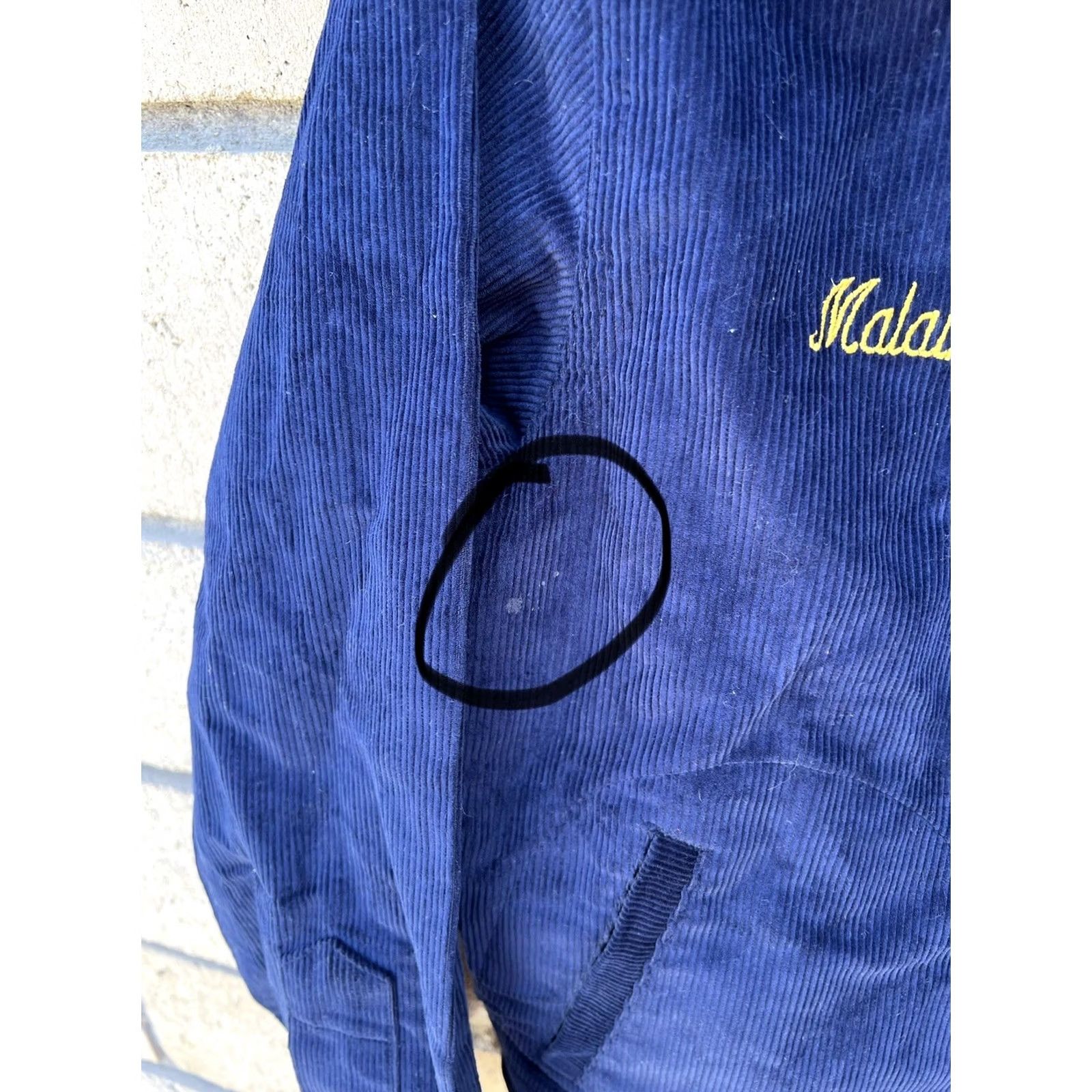 Vintage VINTAGE FFA California Corduroy Jacket Blue 38 Embroidered Size US XXS / EU 40 - 5 Thumbnail