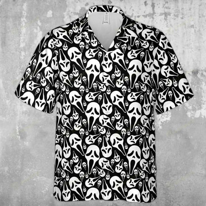 Other GHOSTFACE HORROR MOVIE PATTERN HALLOWEEN HAWAIIAN SHIRT Size US L / EU 52-54 / 3 - 3 Thumbnail