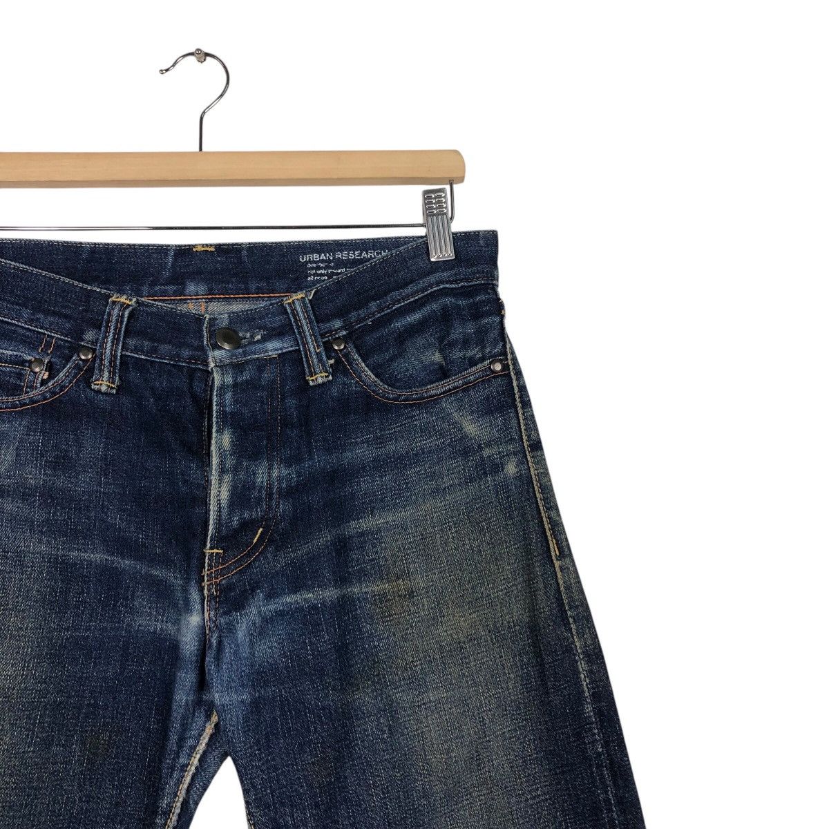 Japanese Brand 📌Vintage Denim Jeans Urban Research Redline Issey Miyake Size US 32 / EU 48 - 7 Thumbnail