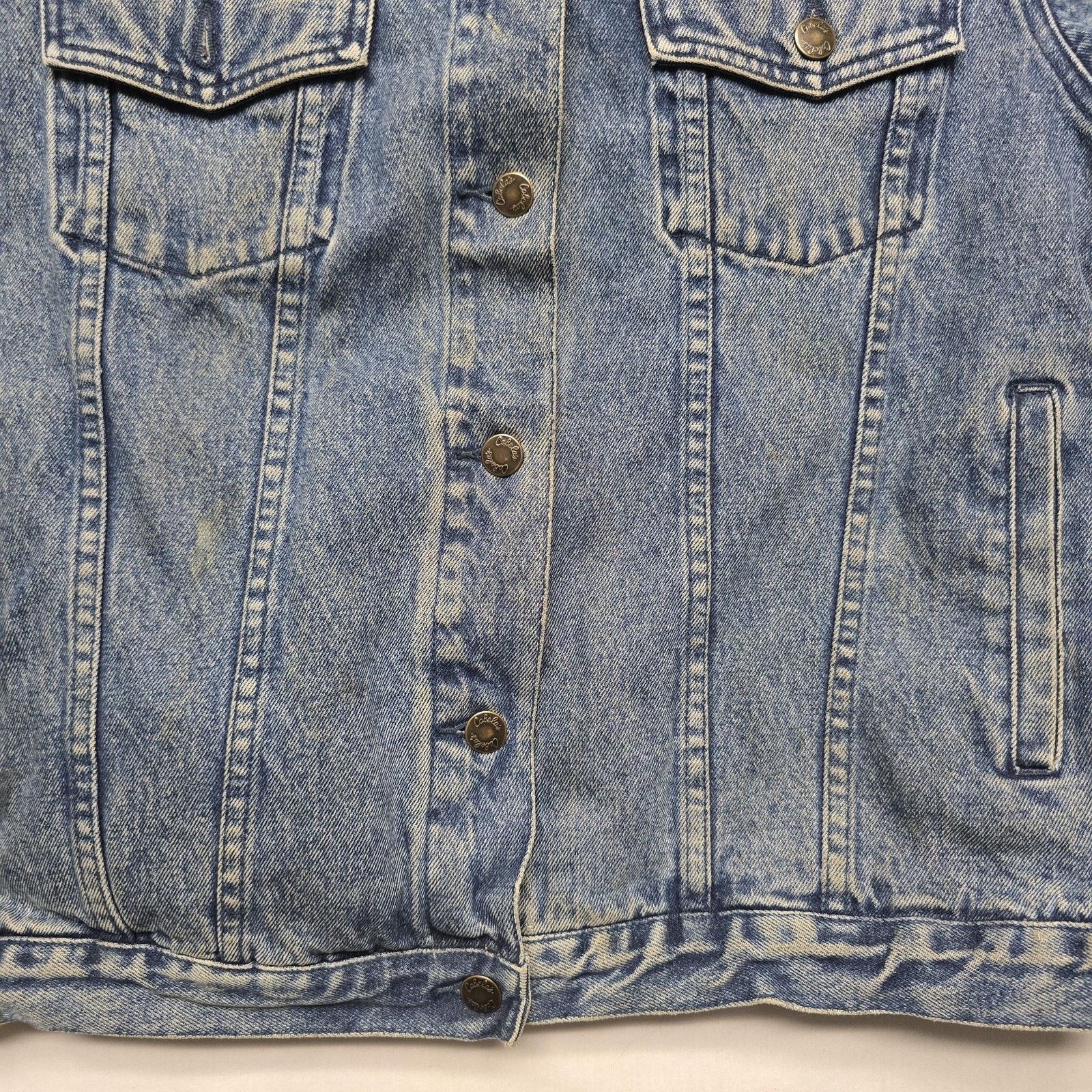 Vintage Vintage Cabela's Denim Jacket M Blue Trucker Button Front Size M / US 6-8 / IT 42-44 - 2 Thumbnail