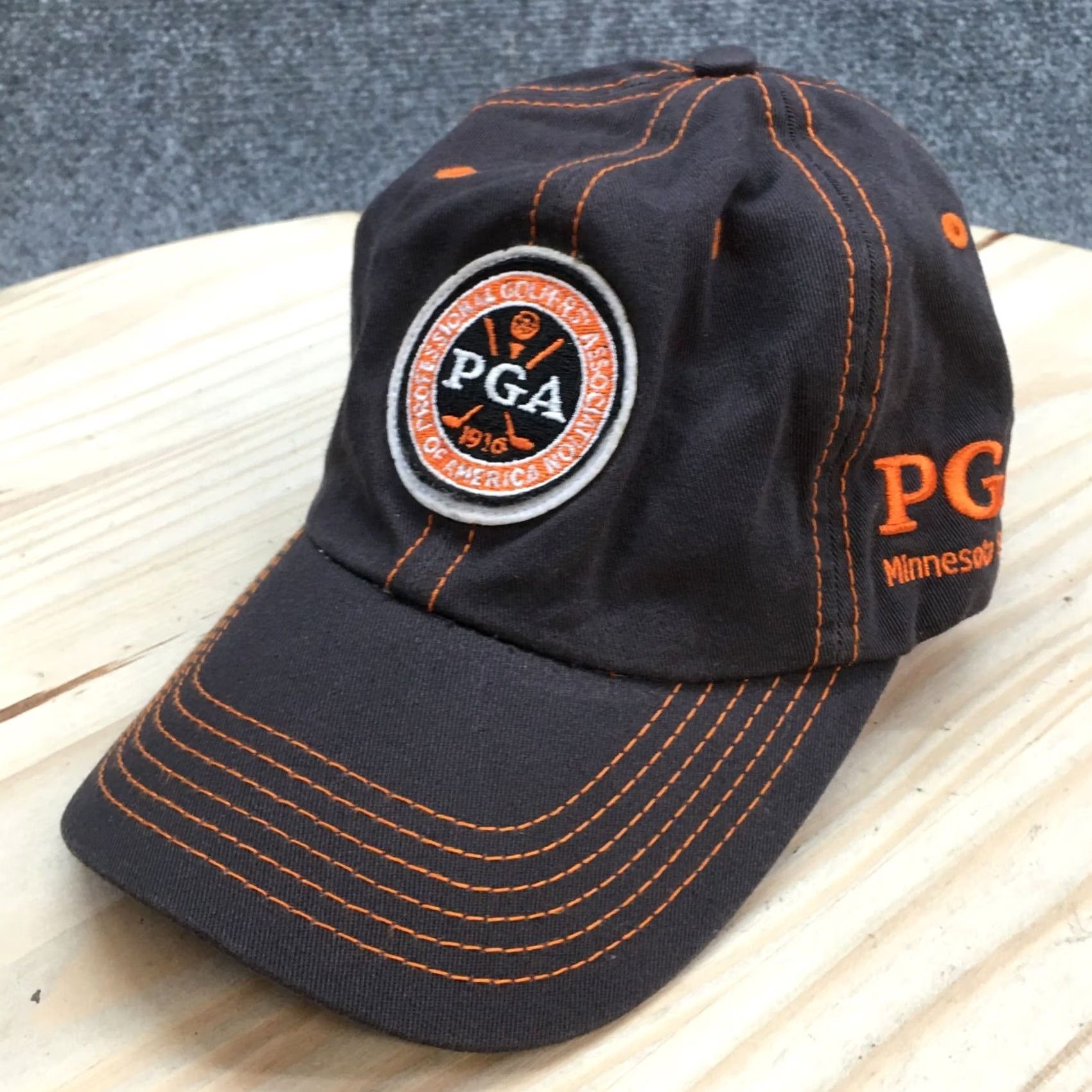 Good American PGA Golfers Baseball Cap Hat Mens One Size Grey Adjustable American Dry Goods Size ONE SIZE - 2 Thumbnail
