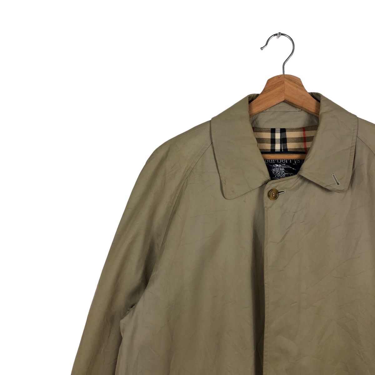 Burberry 🔥90’s VINTAGE TRENCH COAT BURBERRYS NOVA CHECK Size US M / EU 48-50 / 2 - 7 Thumbnail