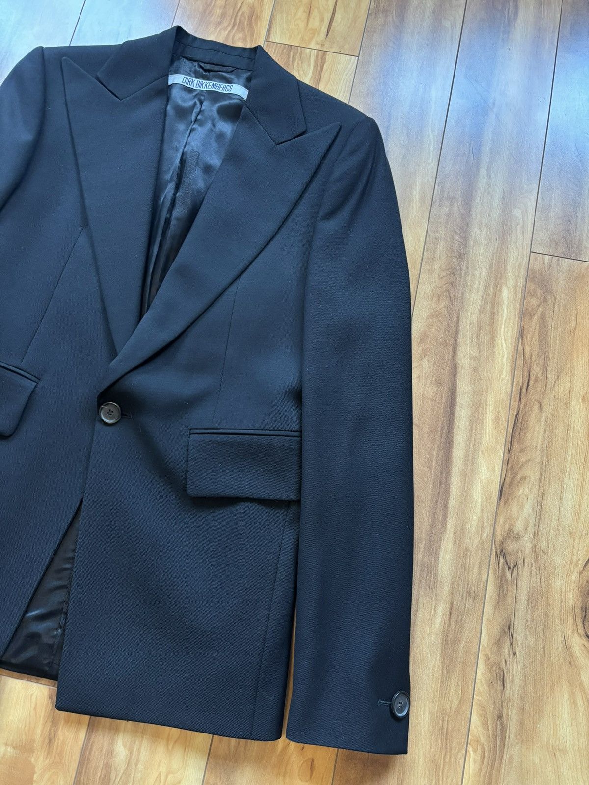 Dirk Bikkembergs Dirk Bikkembergs 90’s Peak Lapel Virgin Wool Blazer Size 46R - 3 Thumbnail
