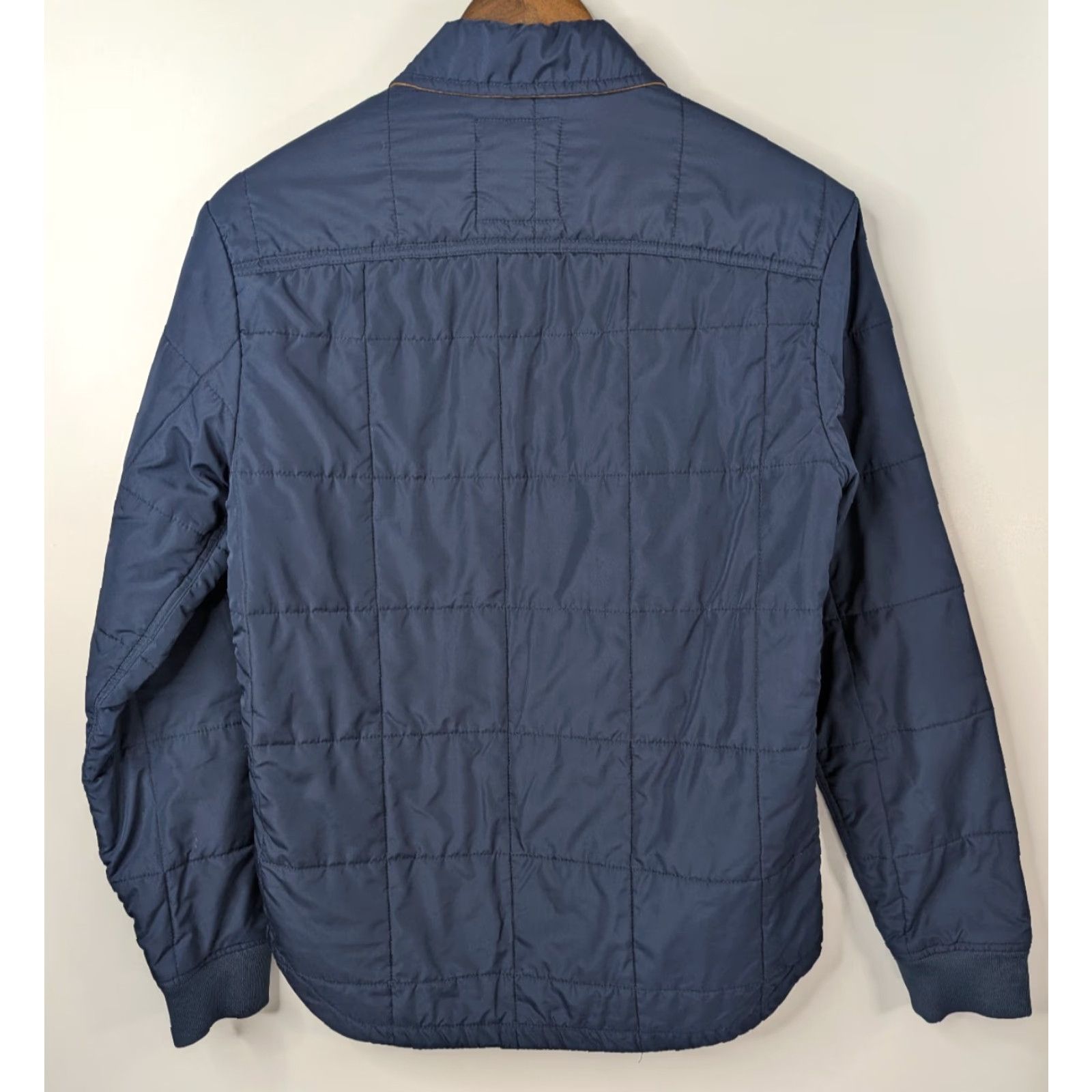 Vintage CPO Provisions Jacket Bomber Size XS Blue Quilted Leather Collar Pockets Workwear Casual Travel Button Shirt? Size US XS / EU 42 / 0 - 6 Thumbnail