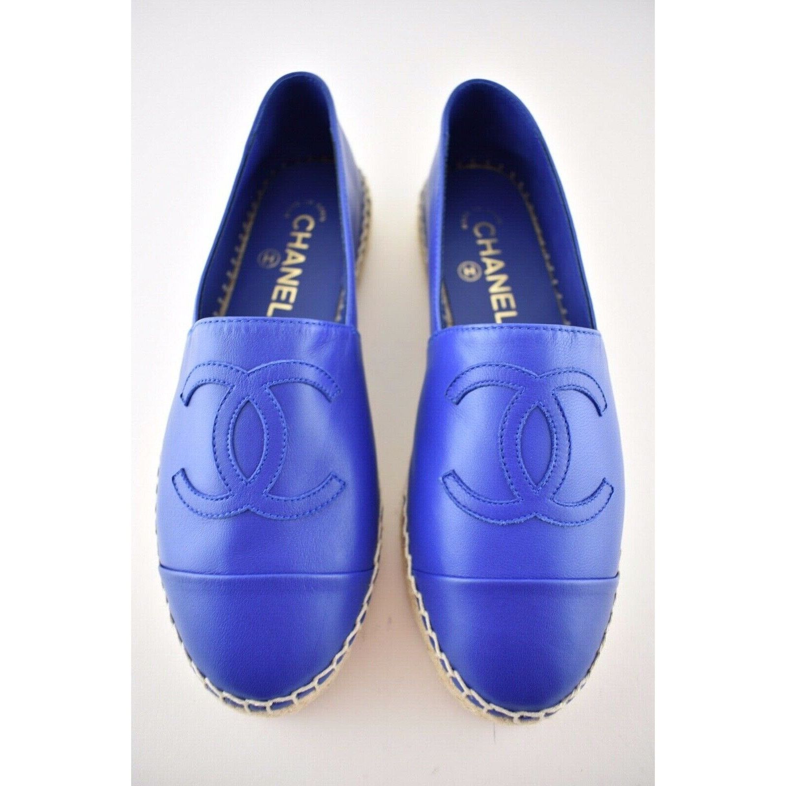 Chanel 19C Lambskin CC Logo Double Sole Espadrille Ballet Flat 35 Size US 5 / IT 35 - 6 Thumbnail