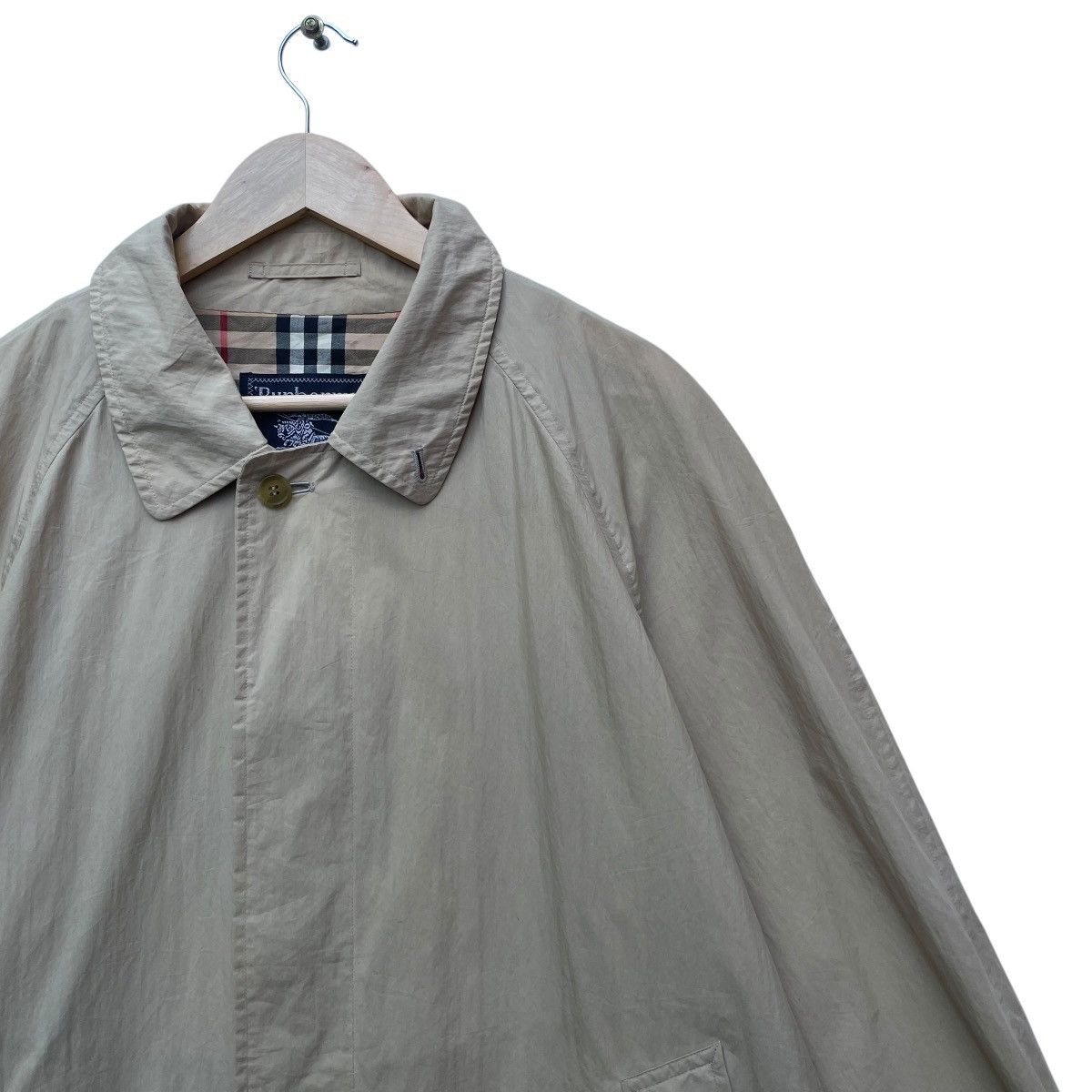 Burberry × Designer × Vintage Vintage Burberrys Long Coat Light Jacket Size US M / EU 48-50 / 2 - 4 Thumbnail