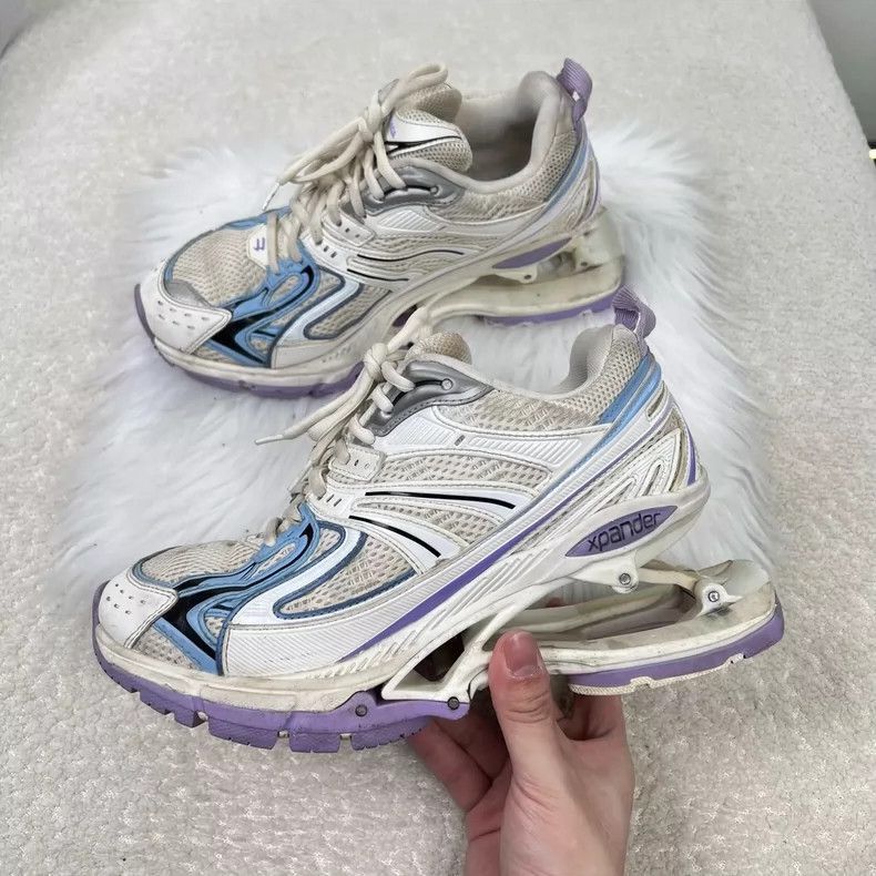 Balenciaga Balenciaga XPander Casual Shoes in White and Purple-2506 Size US 8 / EU 41 - 2 Thumbnail