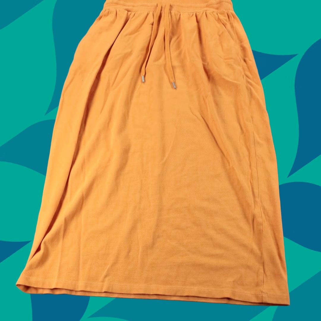 Vintage CALIA nwt Journey sleeveless jersey cotton comfort waist midi dress SMALL Orange Women Sleeveless Midi Dress Calia Size S / US 4 / IT 40 - 1 Thumbnail