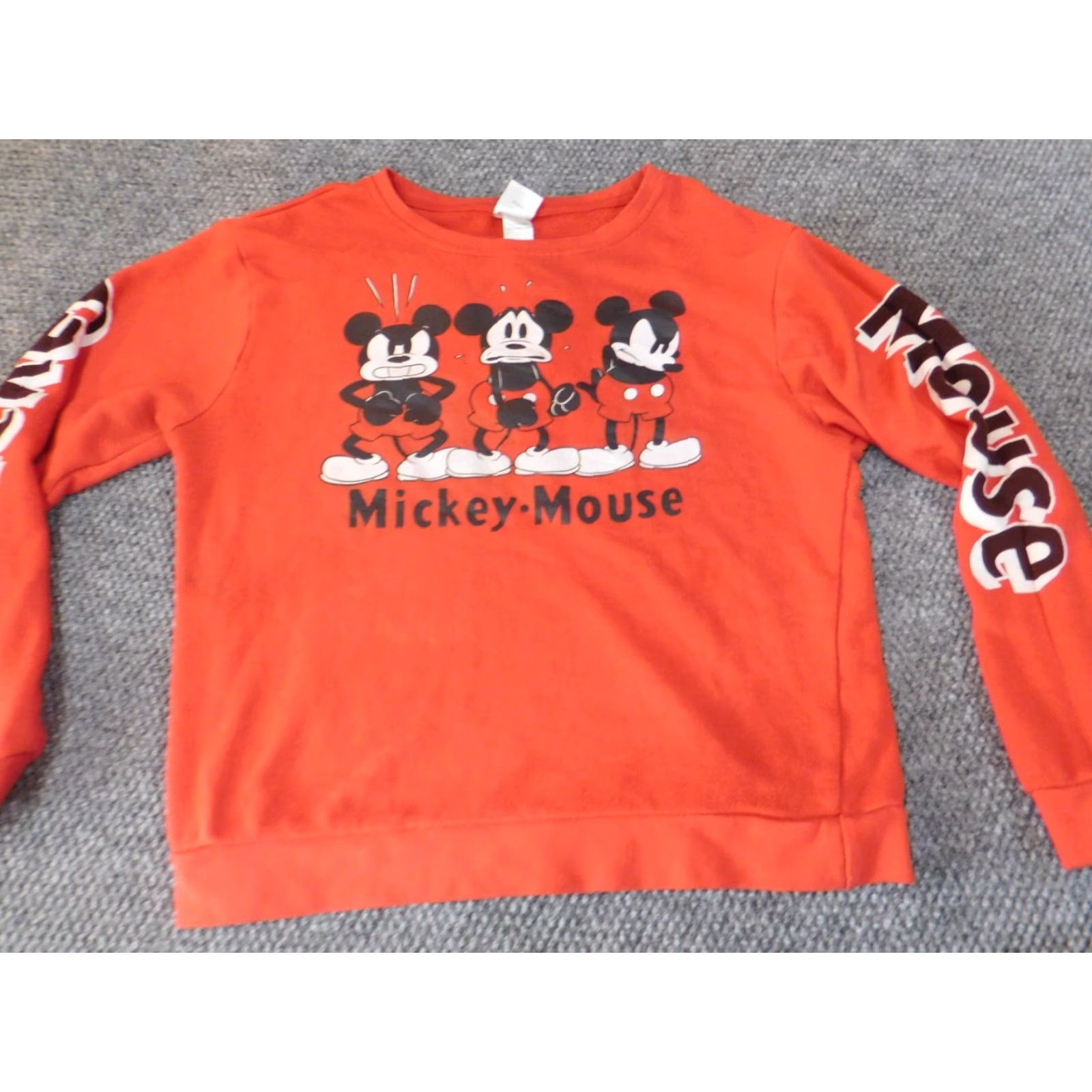 Disney Disney Mickey Mouse Womens Sweater Large Red Crewneck Pullover Knit Cotton Polyester Stretch Size L / US 10 / IT 46 - 5 Thumbnail