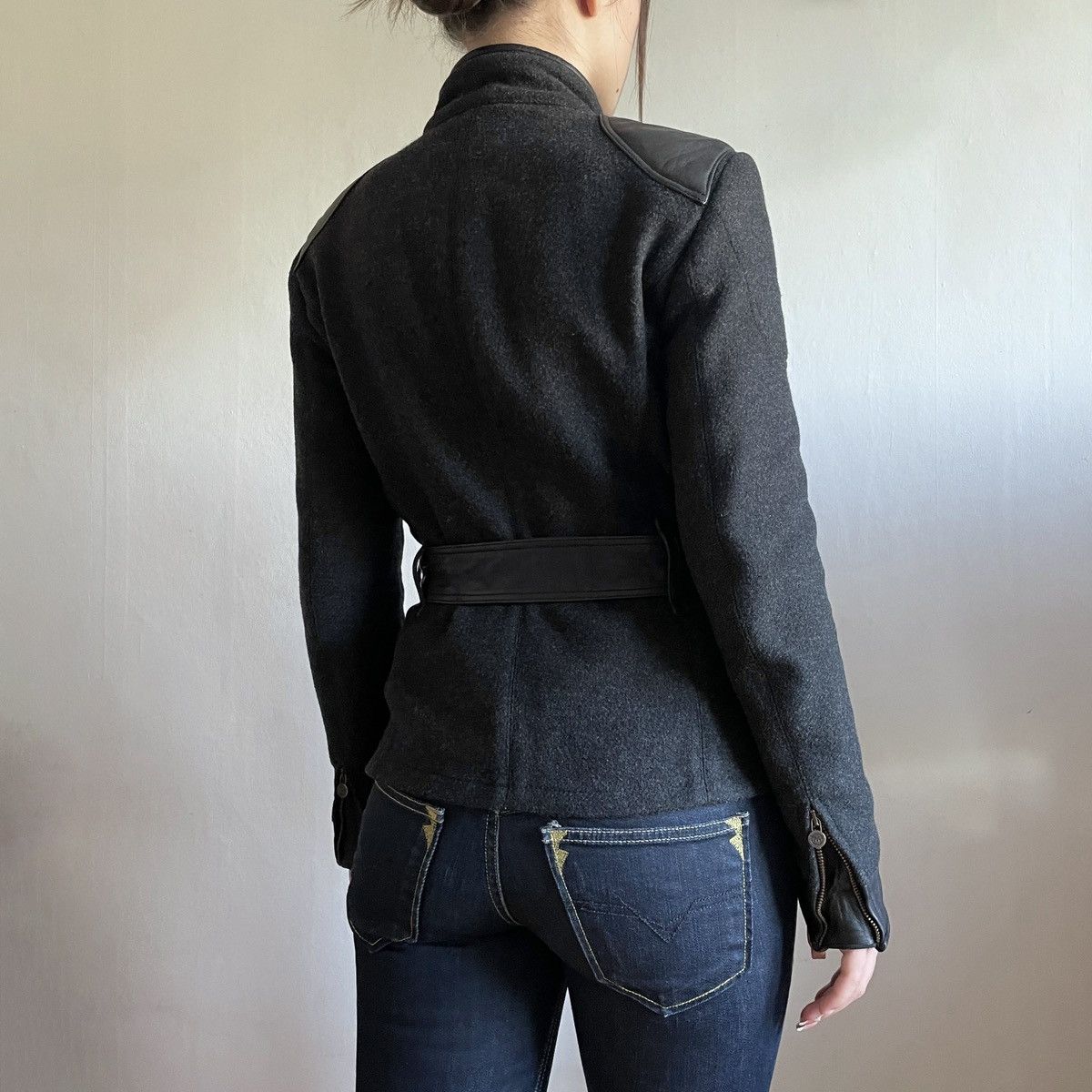 Matchless Matchless Vintage Rider Leather Belted Jacket Size M / US 6-8 / IT 42-44 - 4 Thumbnail