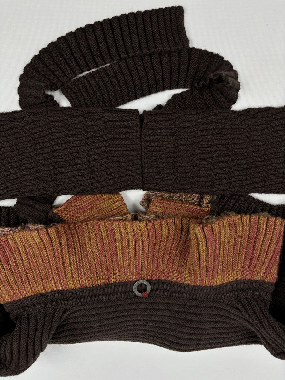 Cop Copine SAVE THE QUEEN Wool Knit Shawl Cardigan Crop Bolero Sweater Size XL / US 12-14 / IT 48-50 - 16 Thumbnail